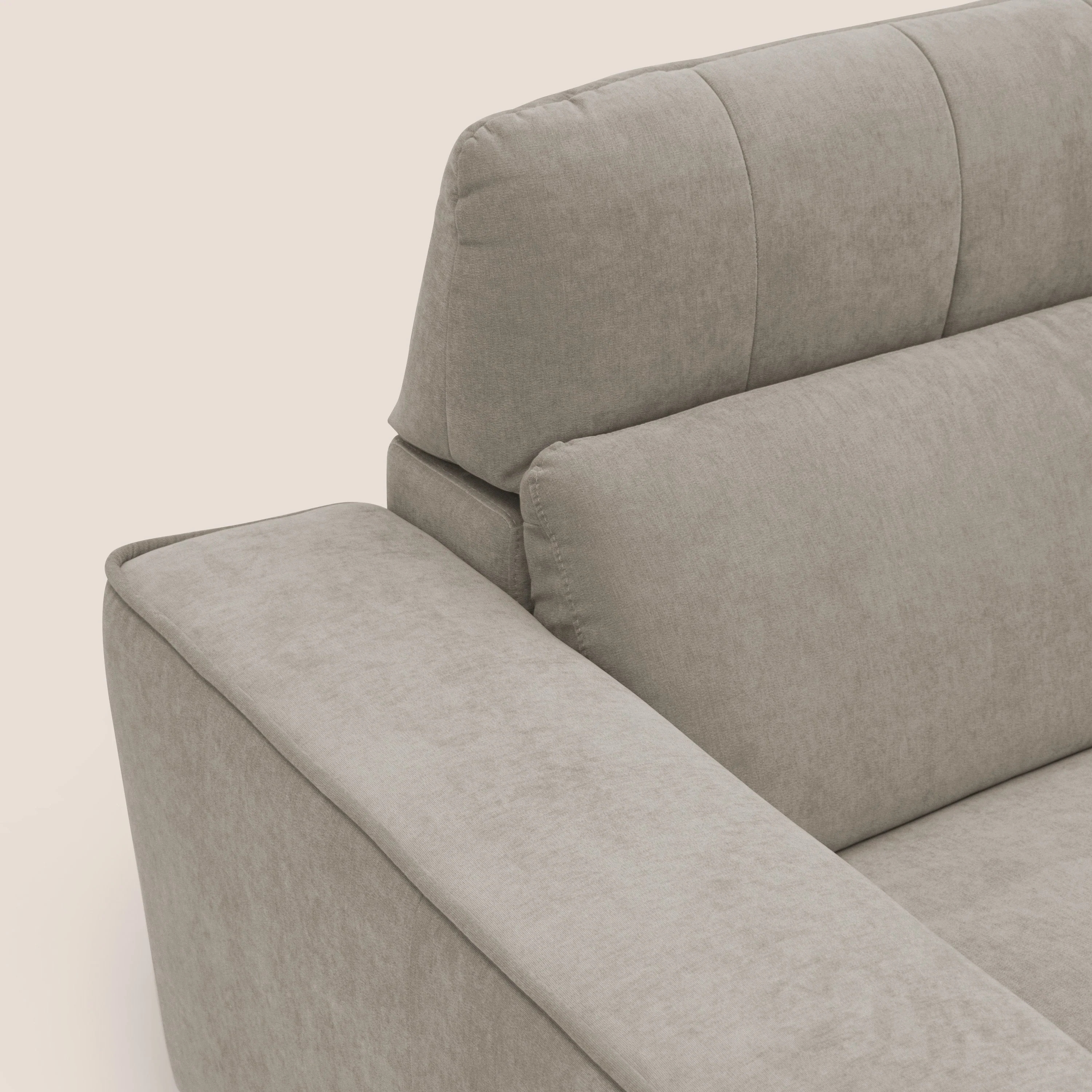 Clark canapé modulable d'angle REVERSIBLE avec option relax électrique en tissu détachable imperméable T17 beige - Image 7