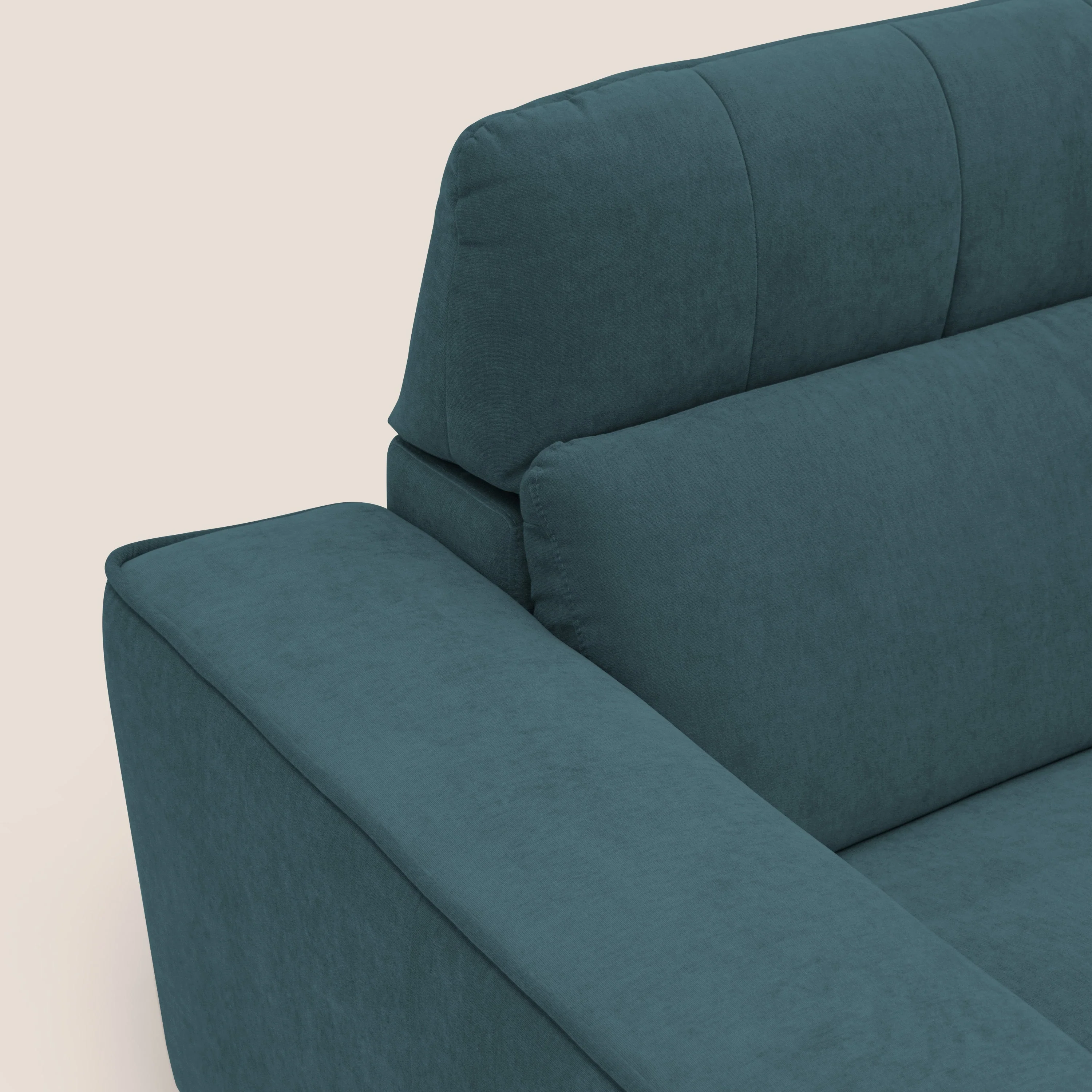Clark canapé modulable d'angle REVERSIBLE avec option relax électrique en tissu détachable imperméable T17 bleu canard - Image 7