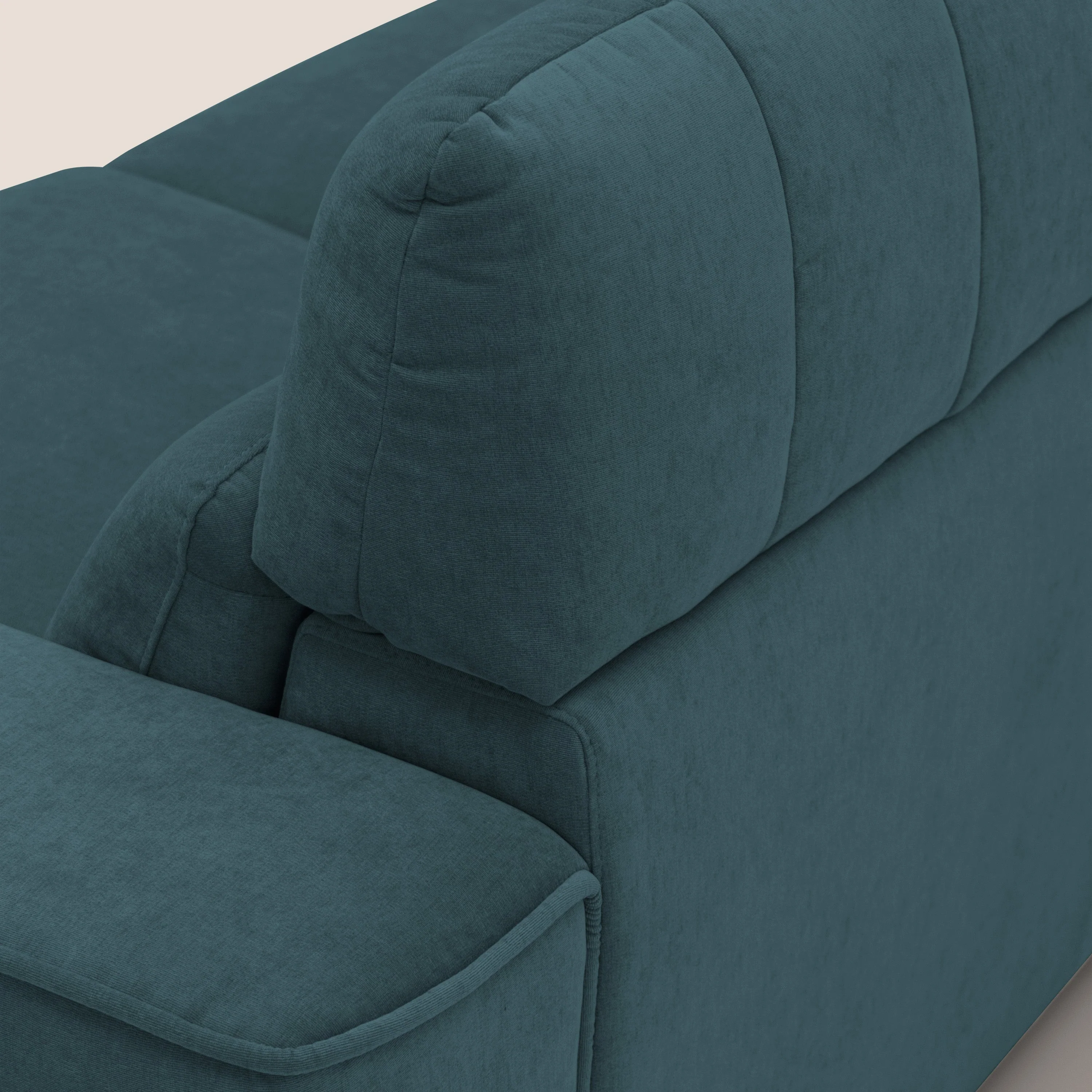 Clark canapé modulable d'angle REVERSIBLE avec option relax électrique en tissu détachable imperméable T17 bleu canard - Image 9
