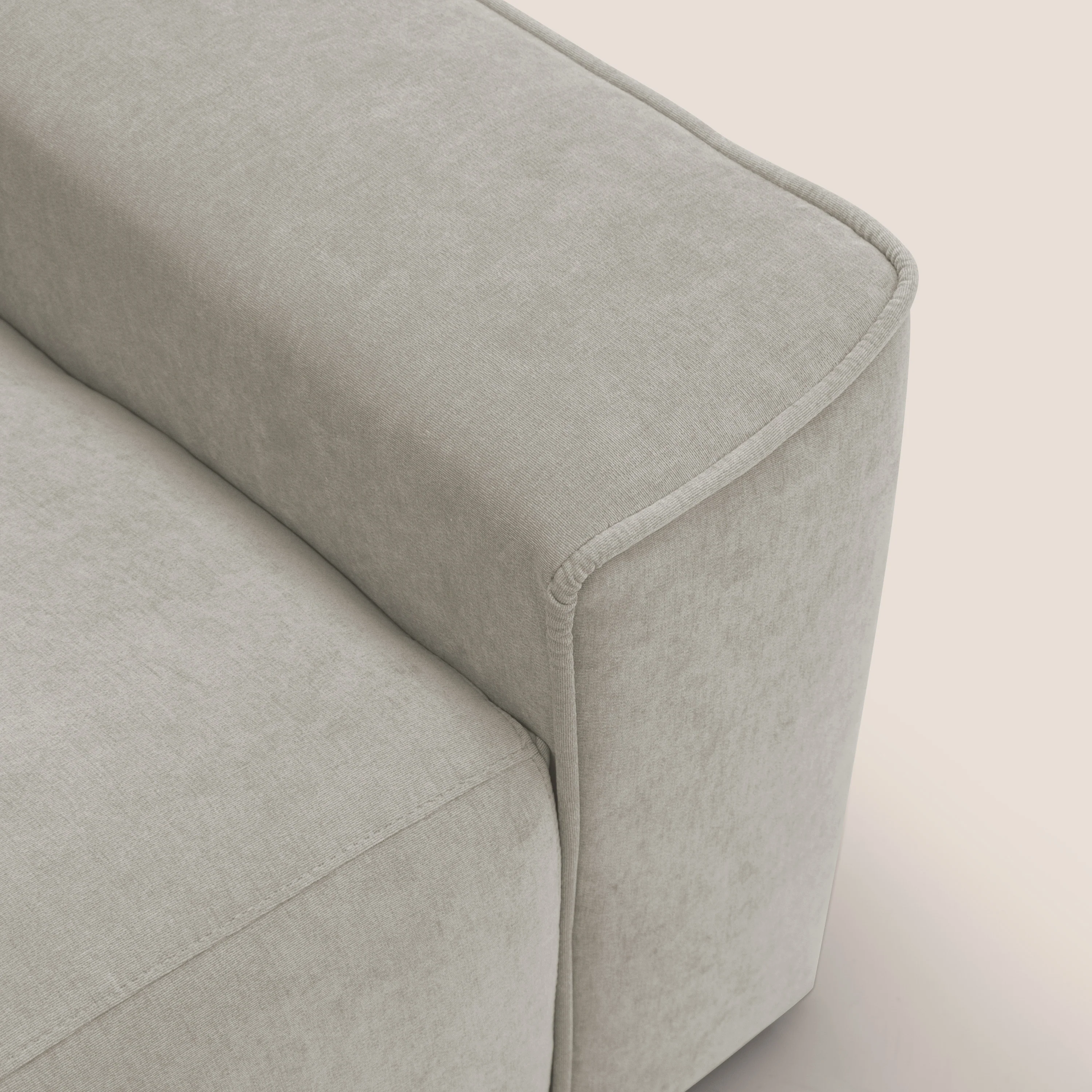 Clark canapé modulable d'angle REVERSIBLE avec option relax électrique en tissu détachable imperméable T17 crème - Image 11