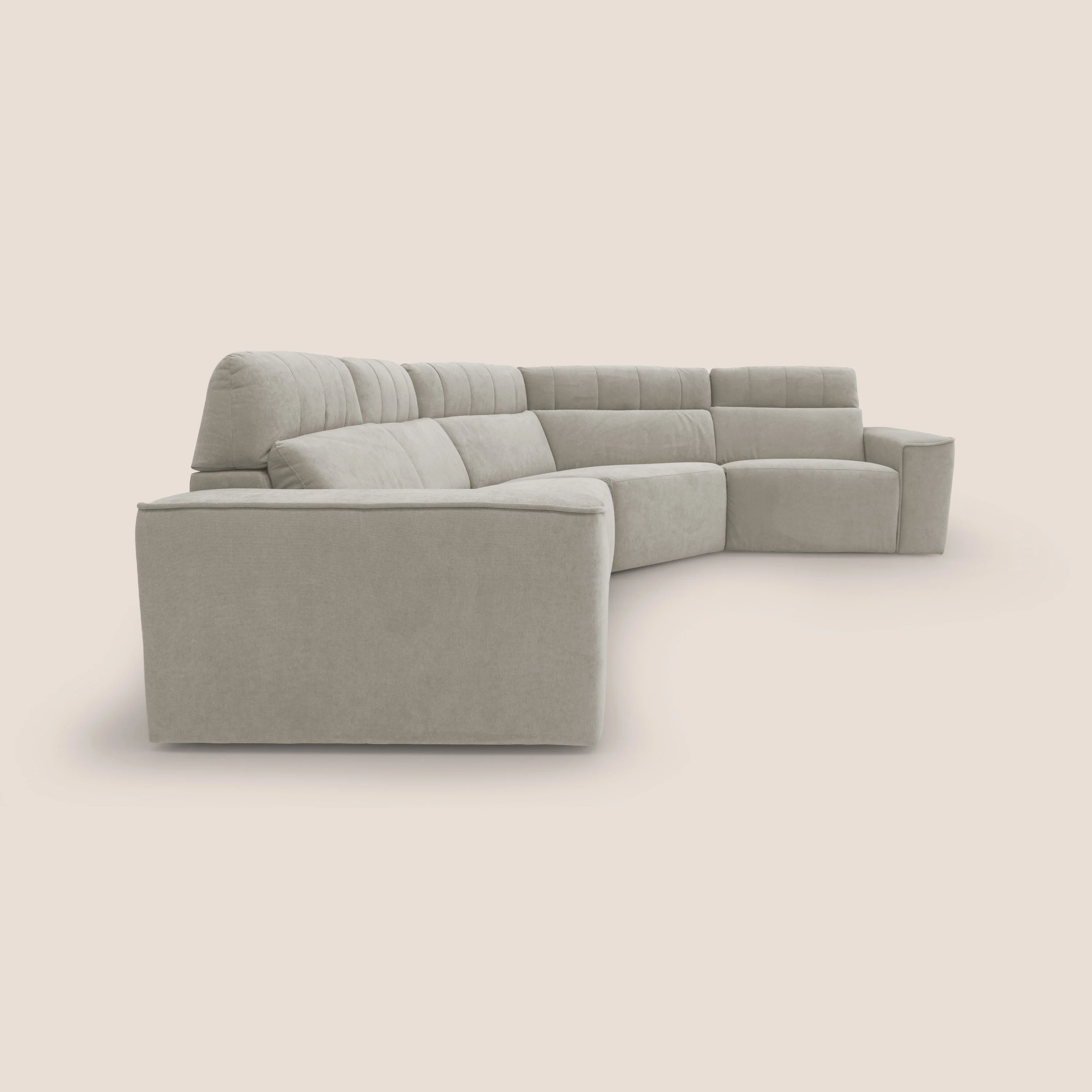 Clark canapé modulable d'angle REVERSIBLE avec option relax électrique en tissu détachable imperméable T17 crème - Image 13