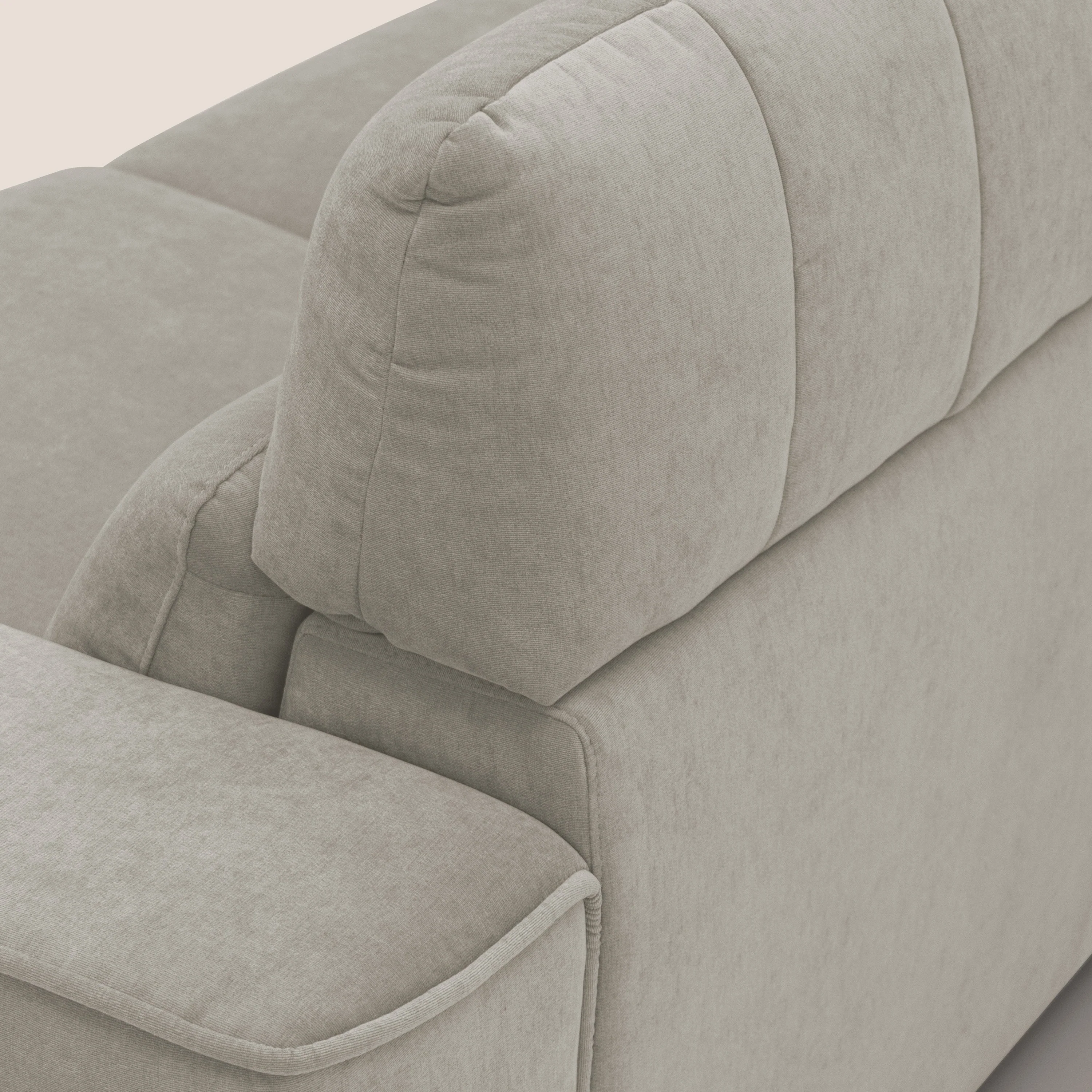 Clark canapé modulable d'angle REVERSIBLE avec option relax électrique en tissu détachable imperméable T17 crème - Image 9