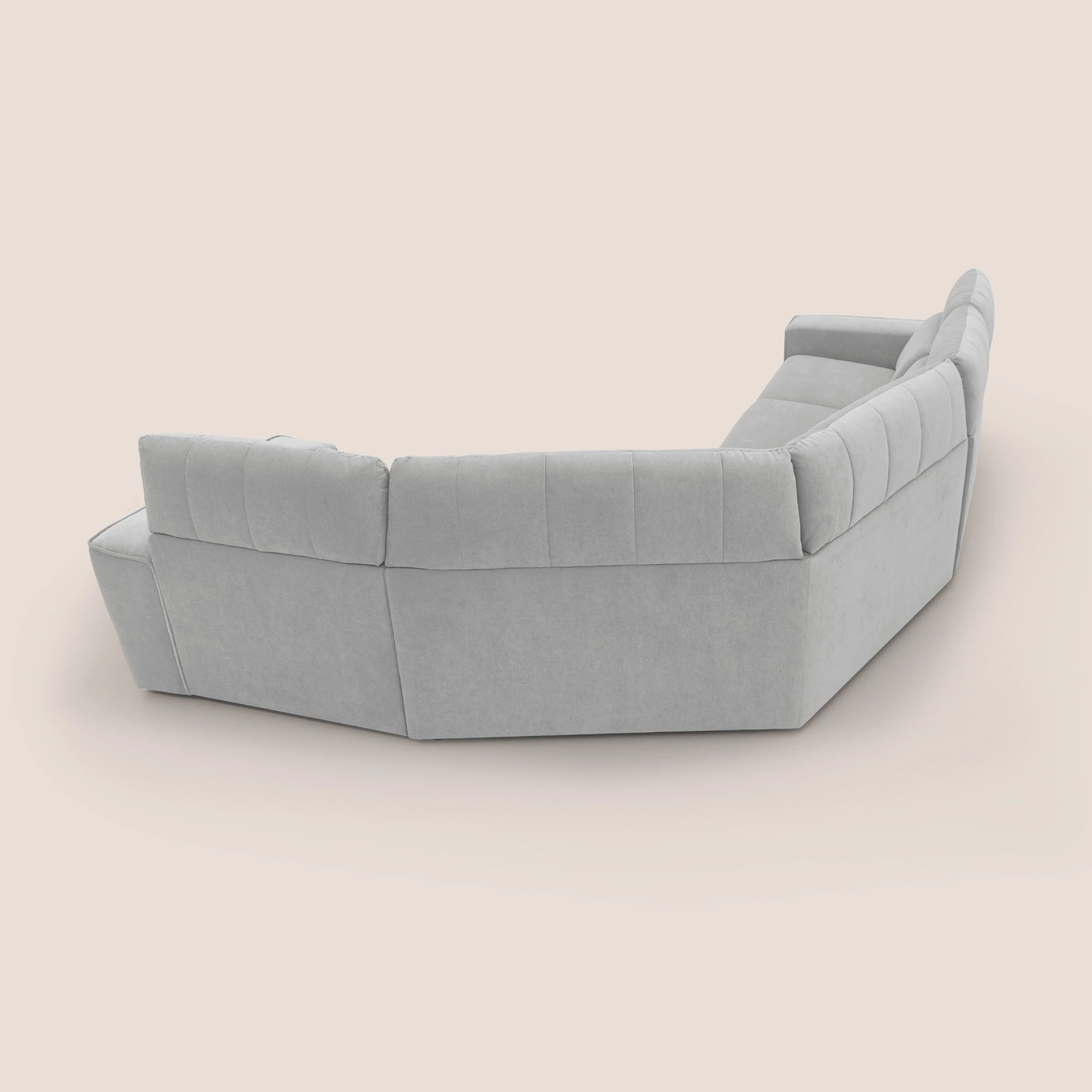 Clark canapé modulable d'angle REVERSIBLE avec option relax électrique en tissu détachable imperméable T17 gris - Image 14