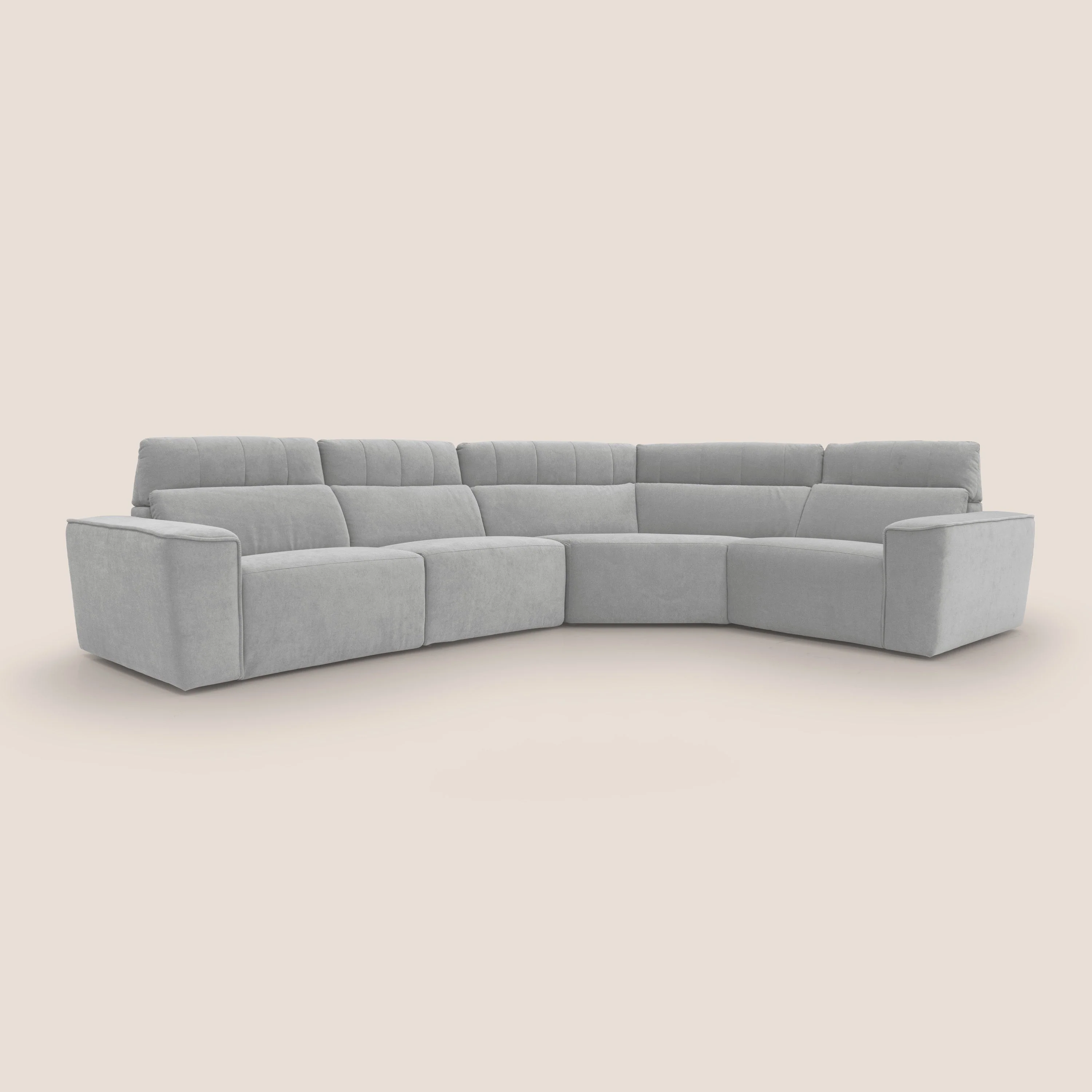 Clark canapé modulable d'angle REVERSIBLE avec option relax électrique en tissu détachable imperméable T17 gris - Image 3
