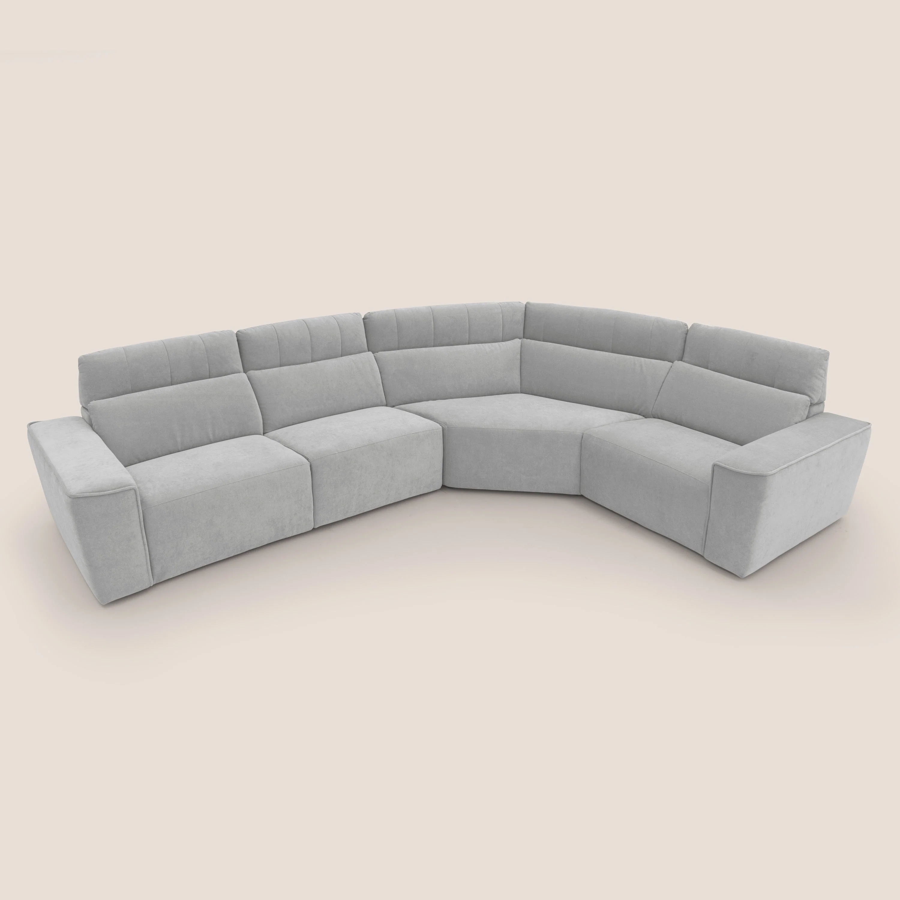 Clark canapé modulable d'angle REVERSIBLE avec option relax électrique en tissu détachable imperméable T17 gris - Image 8