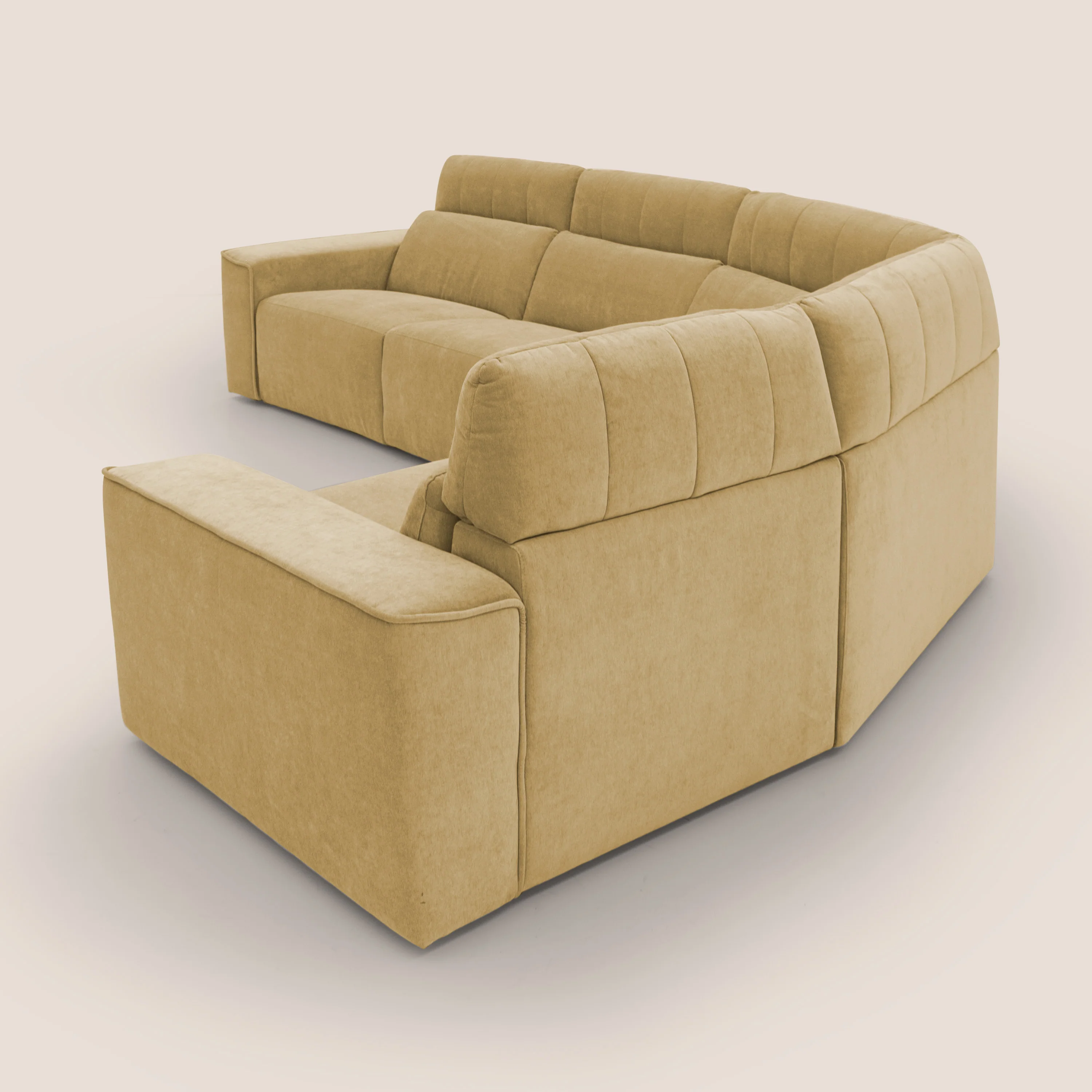 Clark canapé modulable d'angle REVERSIBLE avec option relax électrique en tissu détachable imperméable T17 jaune - Image 10