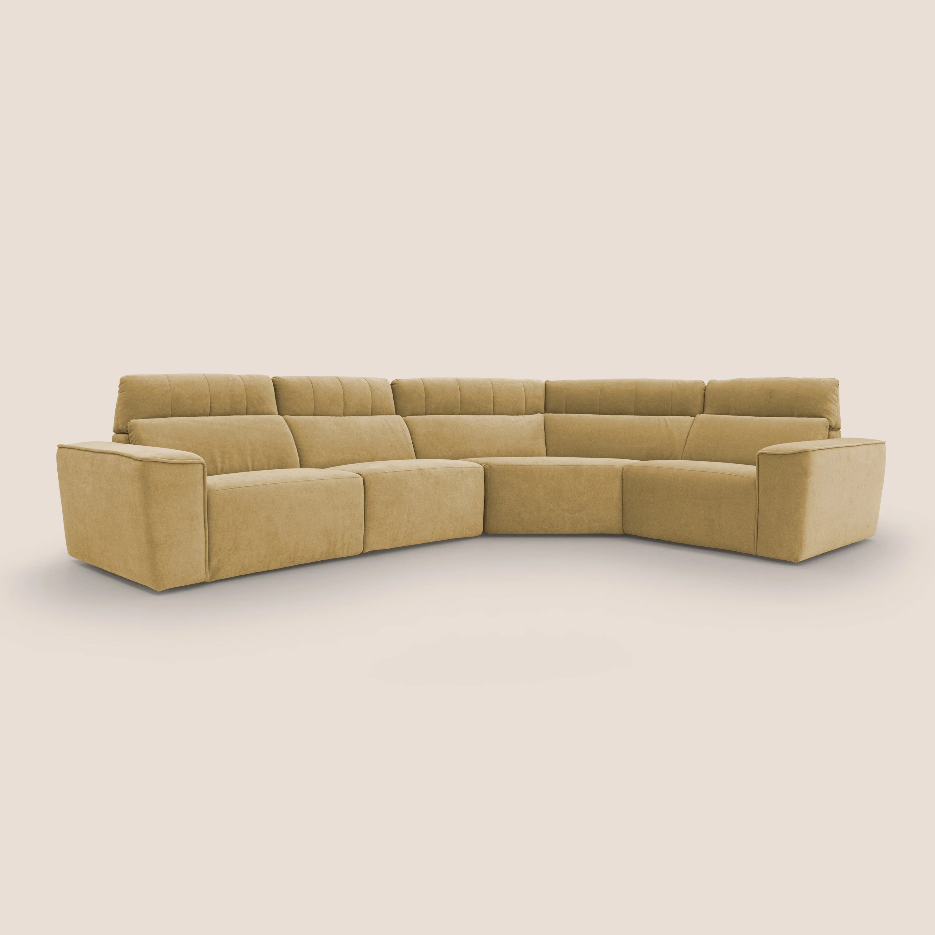 Clark canapé modulable d'angle REVERSIBLE avec option relax électrique en tissu détachable imperméable T17 jaune - Image 3