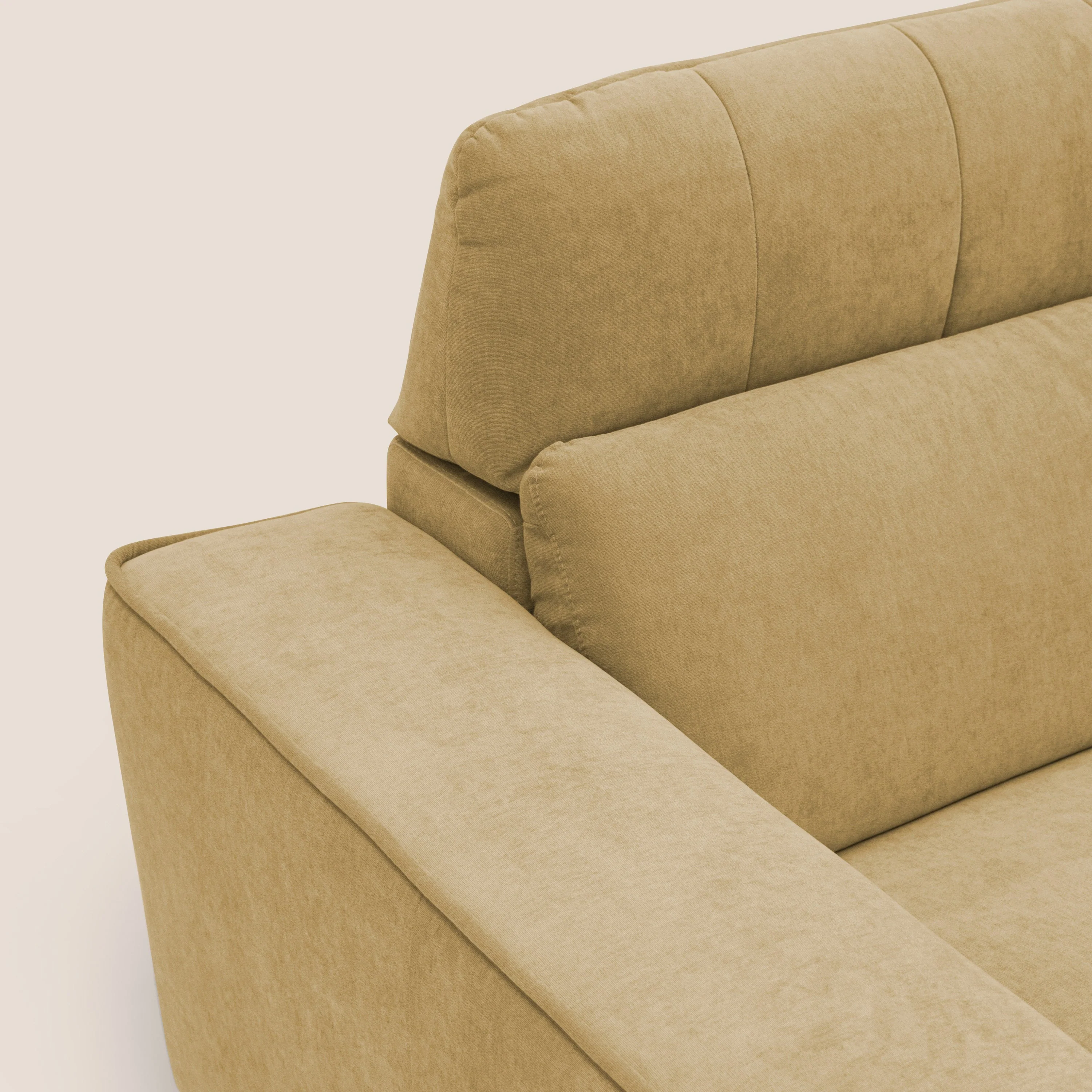 Clark canapé modulable d'angle REVERSIBLE avec option relax électrique en tissu détachable imperméable T17 jaune - Image 7