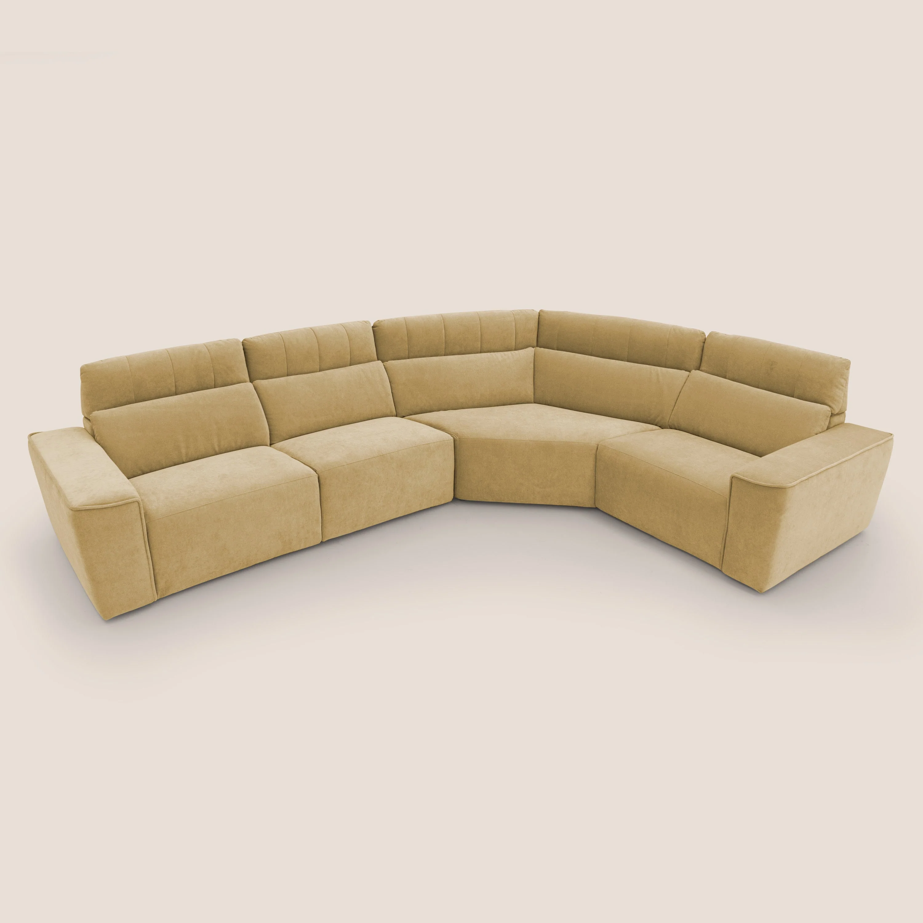Clark canapé modulable d'angle REVERSIBLE avec option relax électrique en tissu détachable imperméable T17 jaune - Image 8