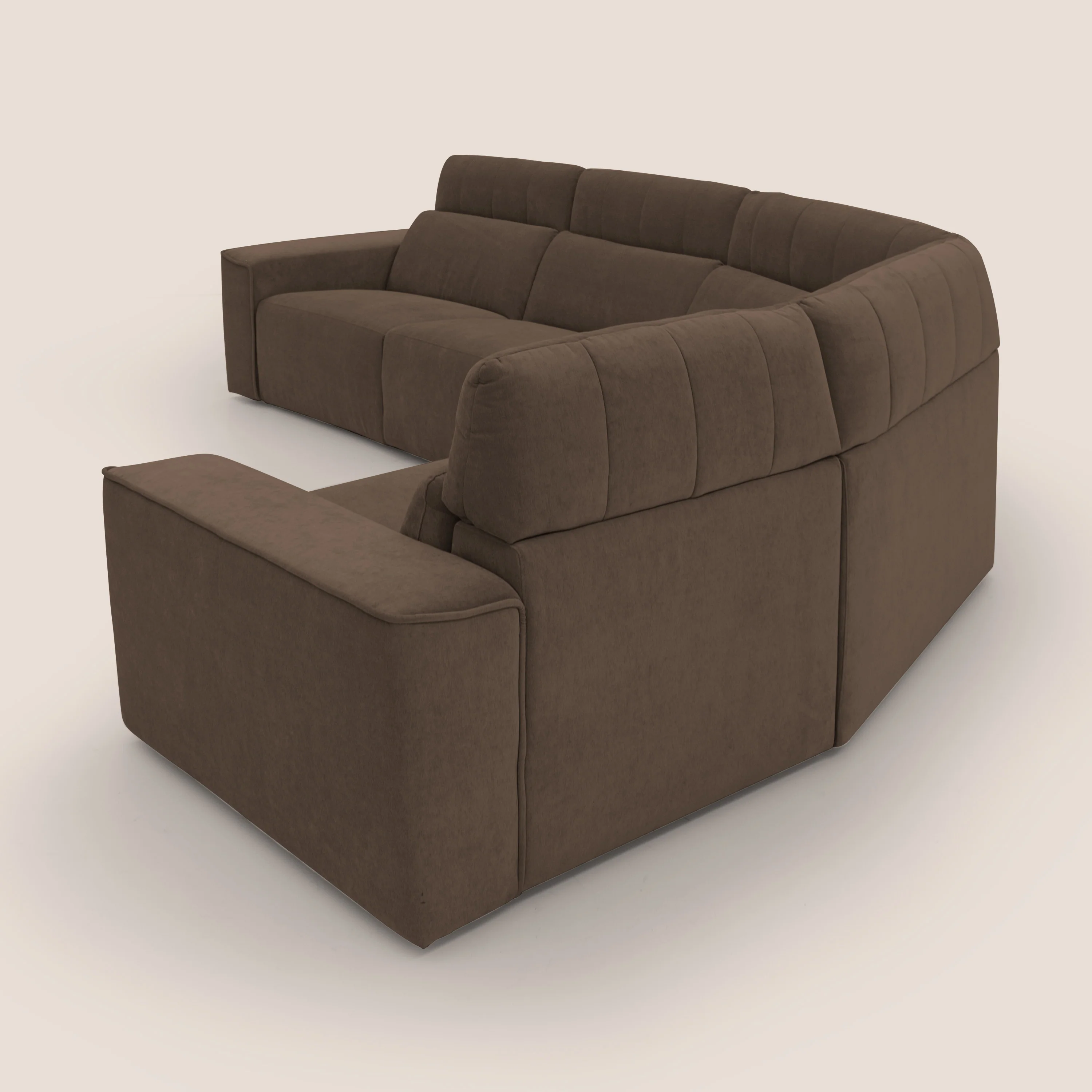 Clark canapé modulable d'angle REVERSIBLE avec option relax électrique en tissu détachable imperméable T17 marron - Image 10