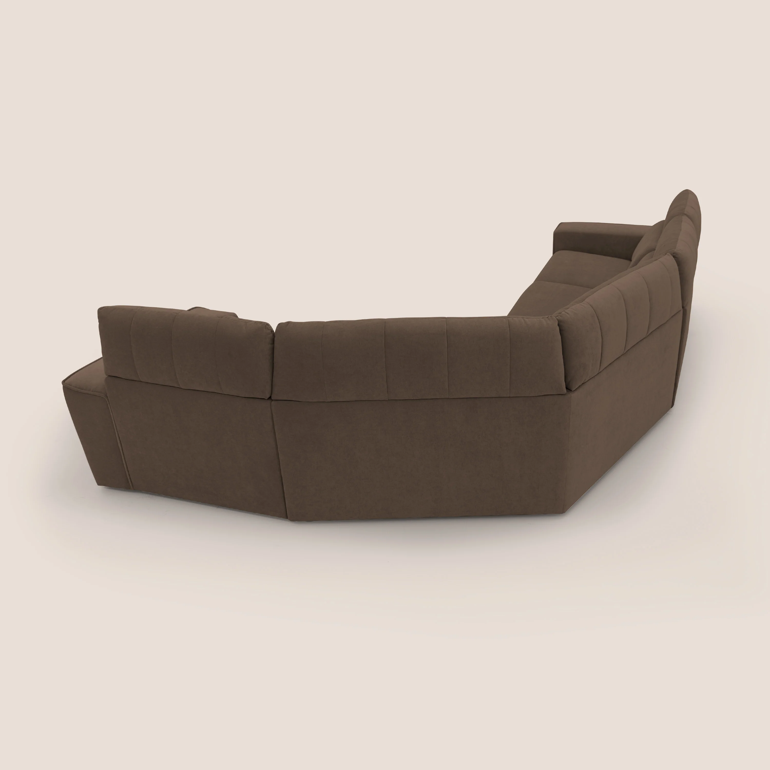 Clark canapé modulable d'angle REVERSIBLE avec option relax électrique en tissu détachable imperméable T17 marron - Image 14