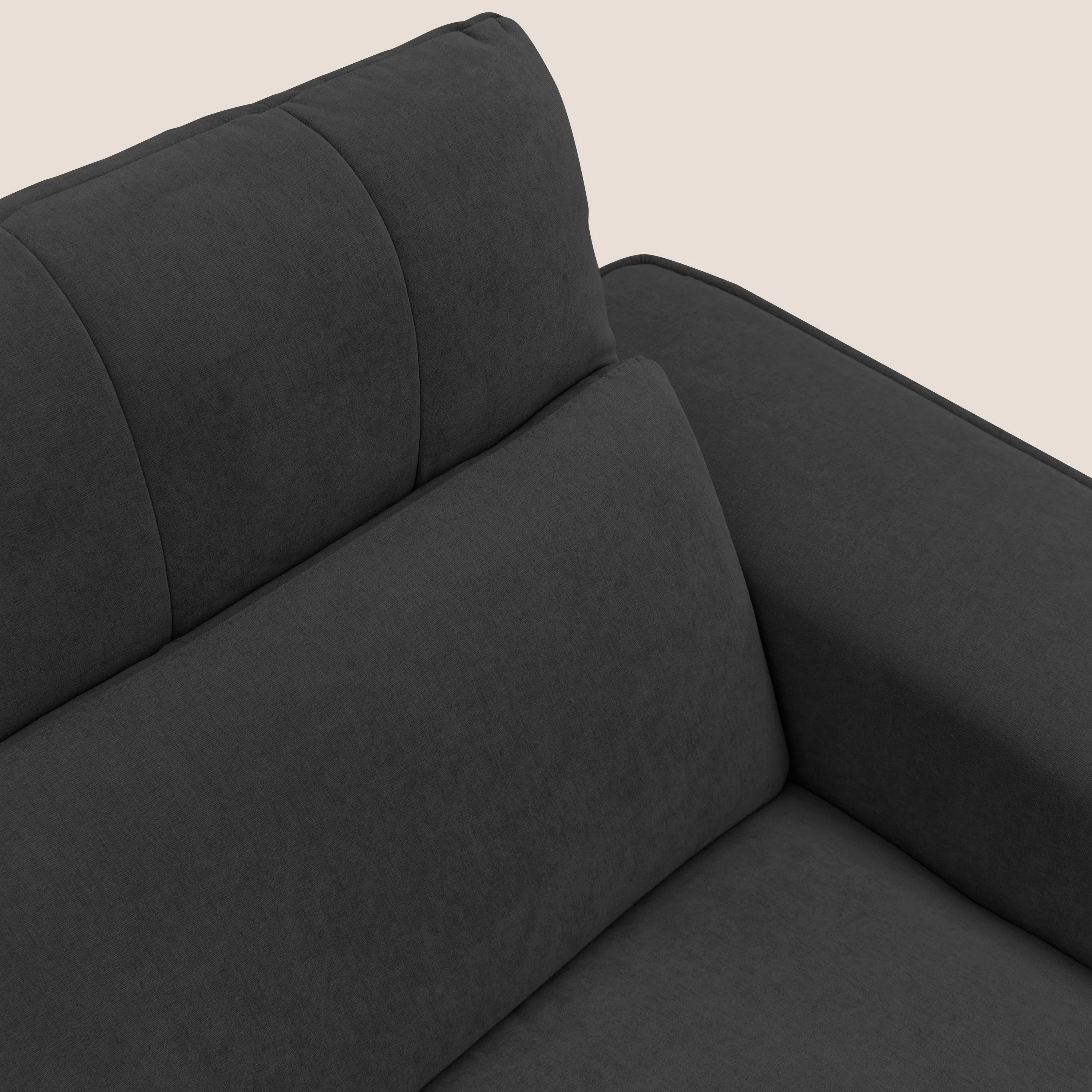 Clark canapé modulable d'angle REVERSIBLE avec option relax électrique en tissu détachable imperméable T17 noir - Image 5