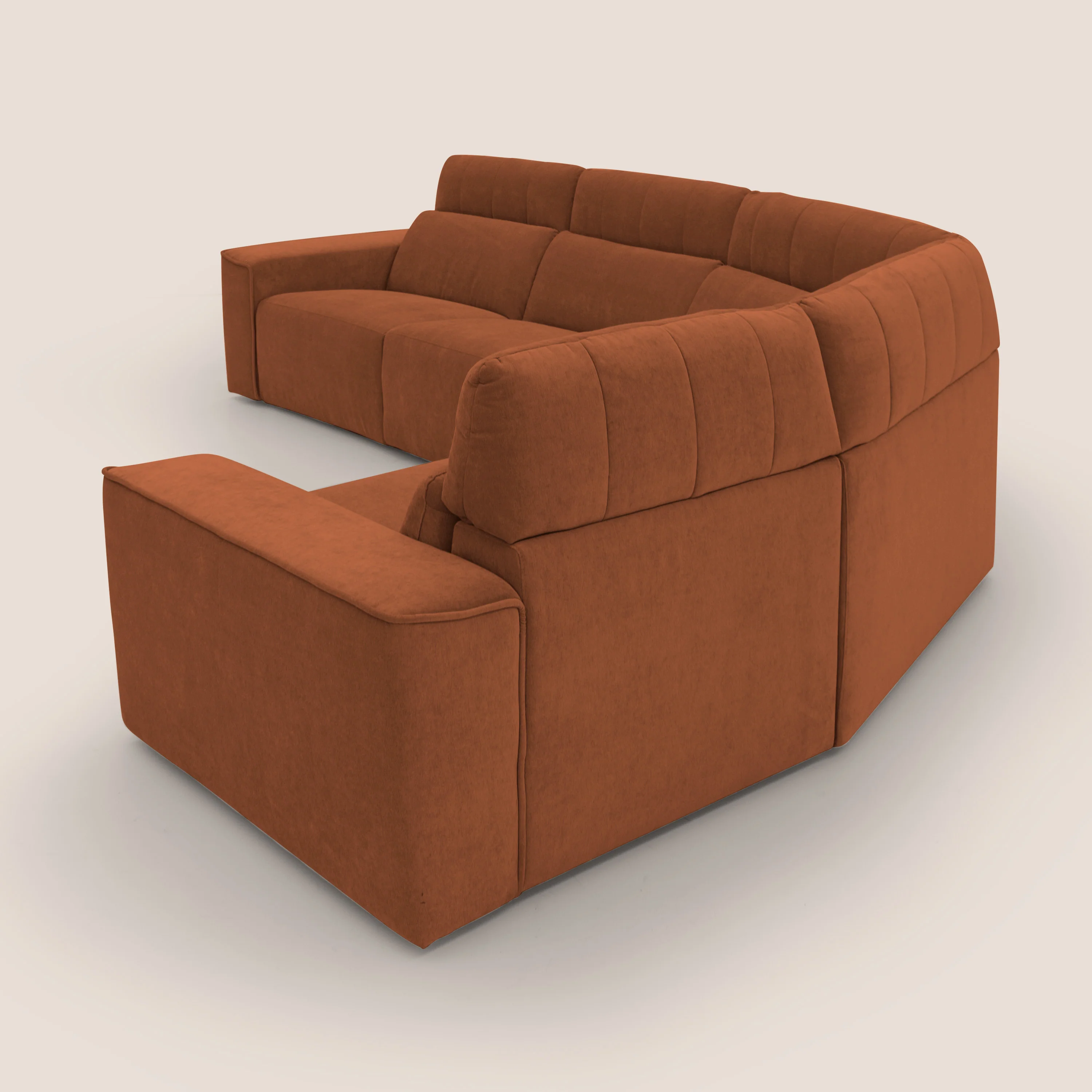 Clark canapé modulable d'angle REVERSIBLE avec option relax électrique en tissu détachable imperméable T17 orange - Image 10