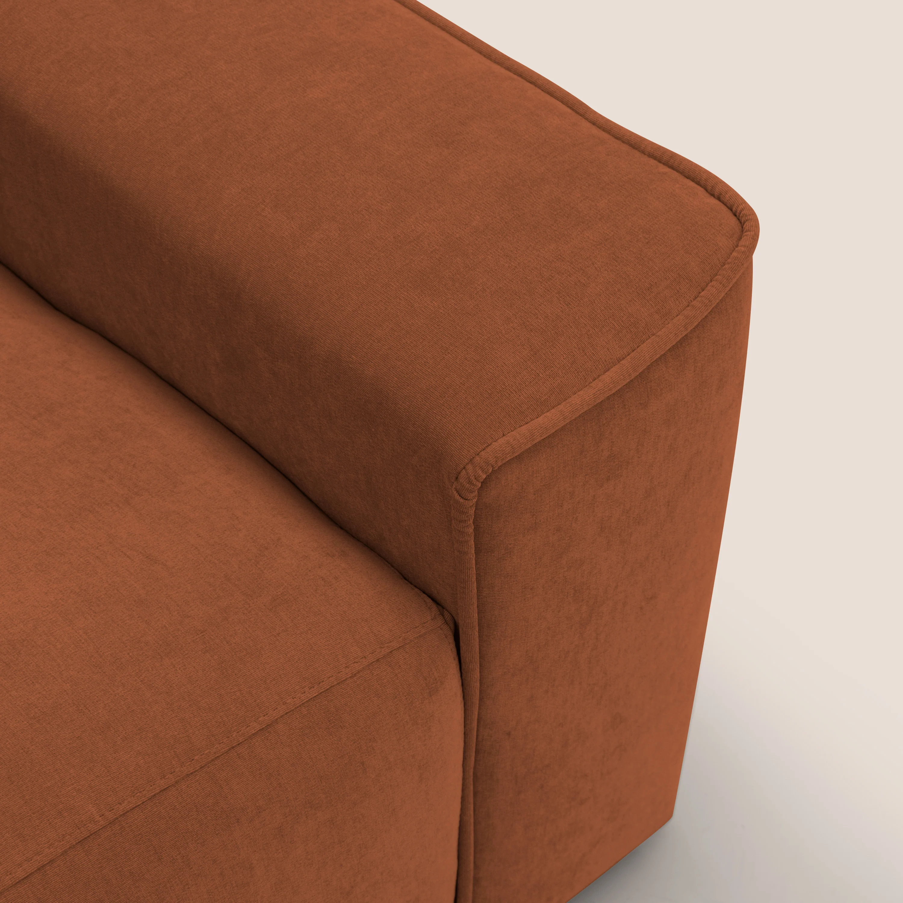 Clark canapé modulable d'angle REVERSIBLE avec option relax électrique en tissu détachable imperméable T17 orange - Image 11