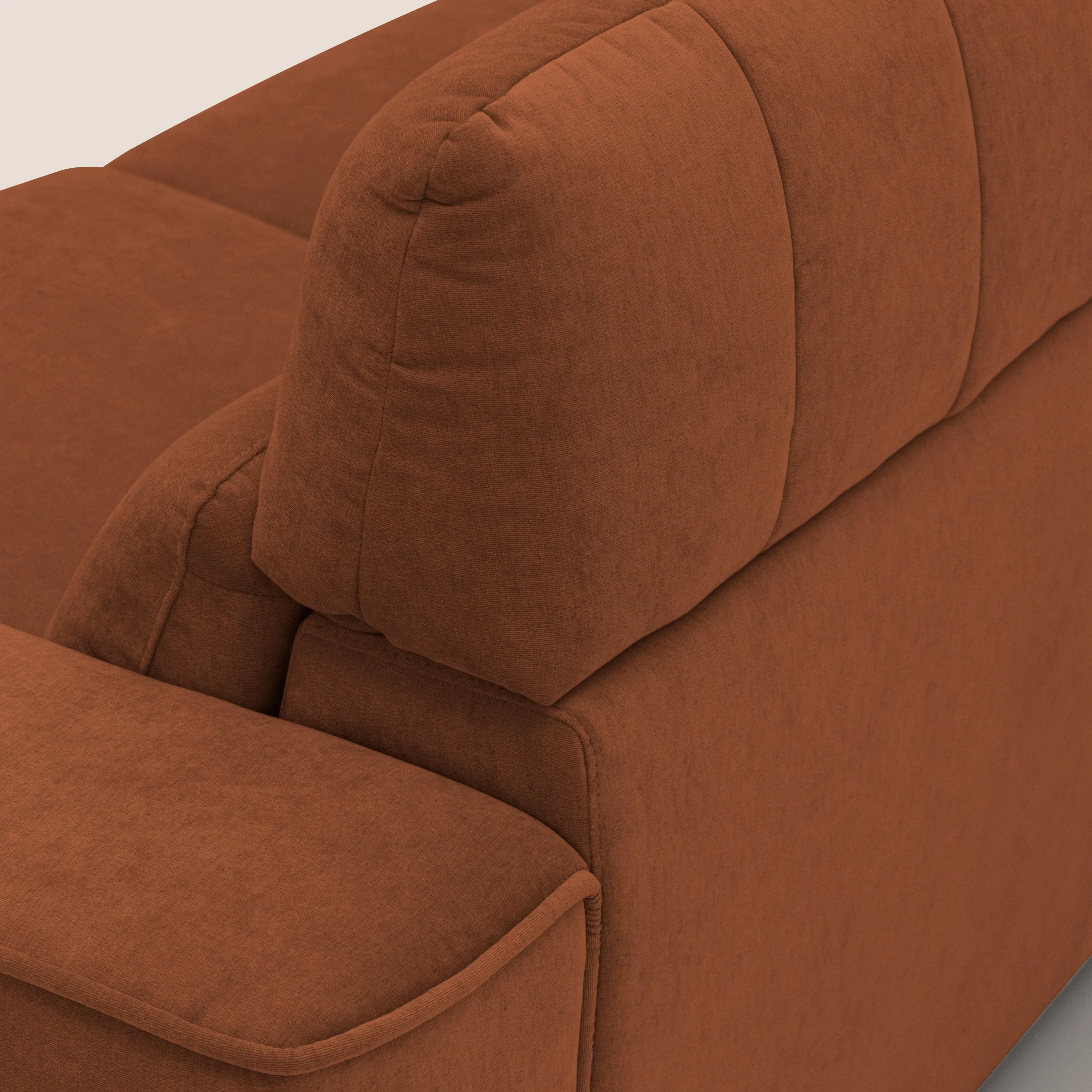 Clark canapé modulable d'angle REVERSIBLE avec option relax électrique en tissu détachable imperméable T17 orange - Image 9