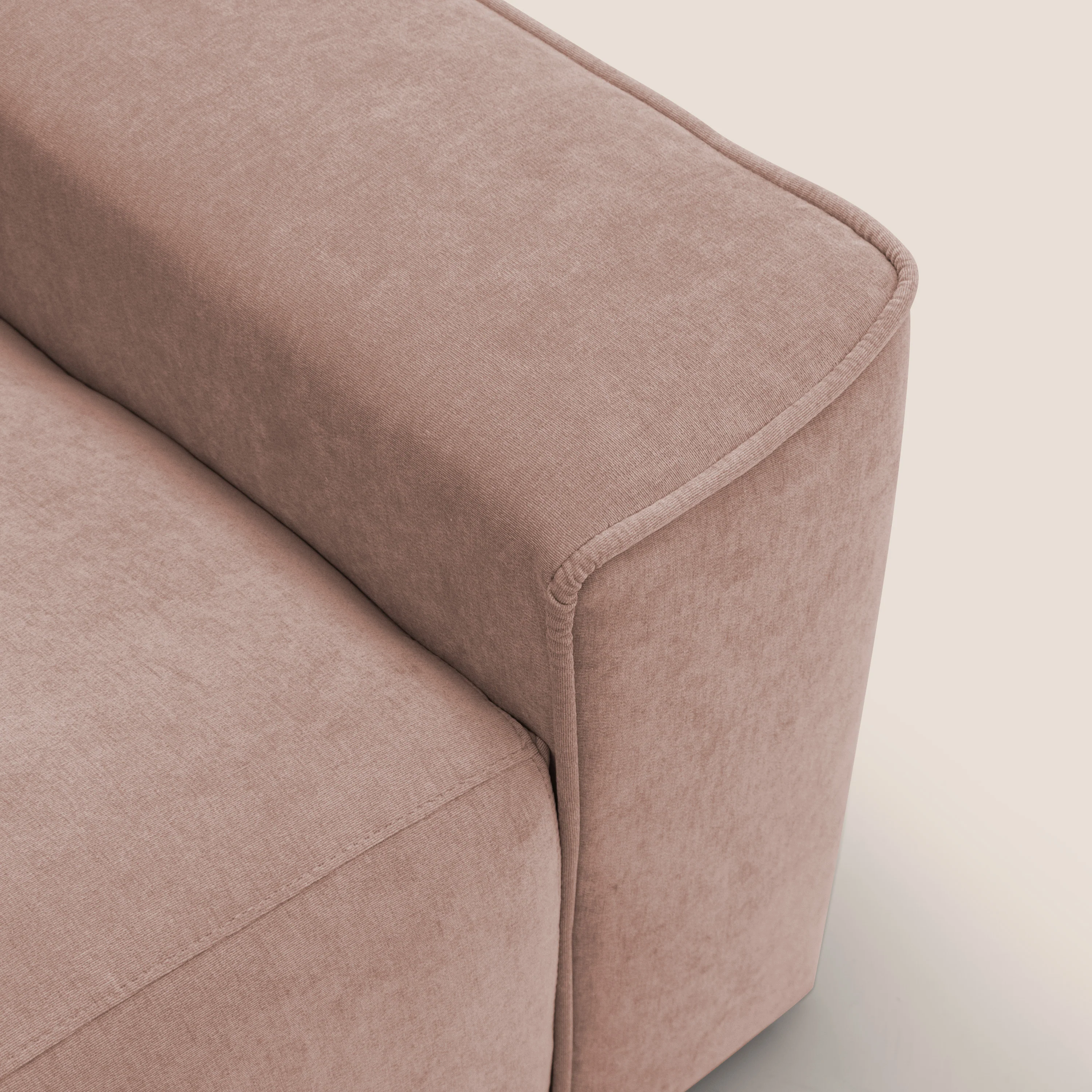 Clark canapé modulable d'angle REVERSIBLE avec option relax électrique en tissu détachable imperméable T17 rose - Image 11