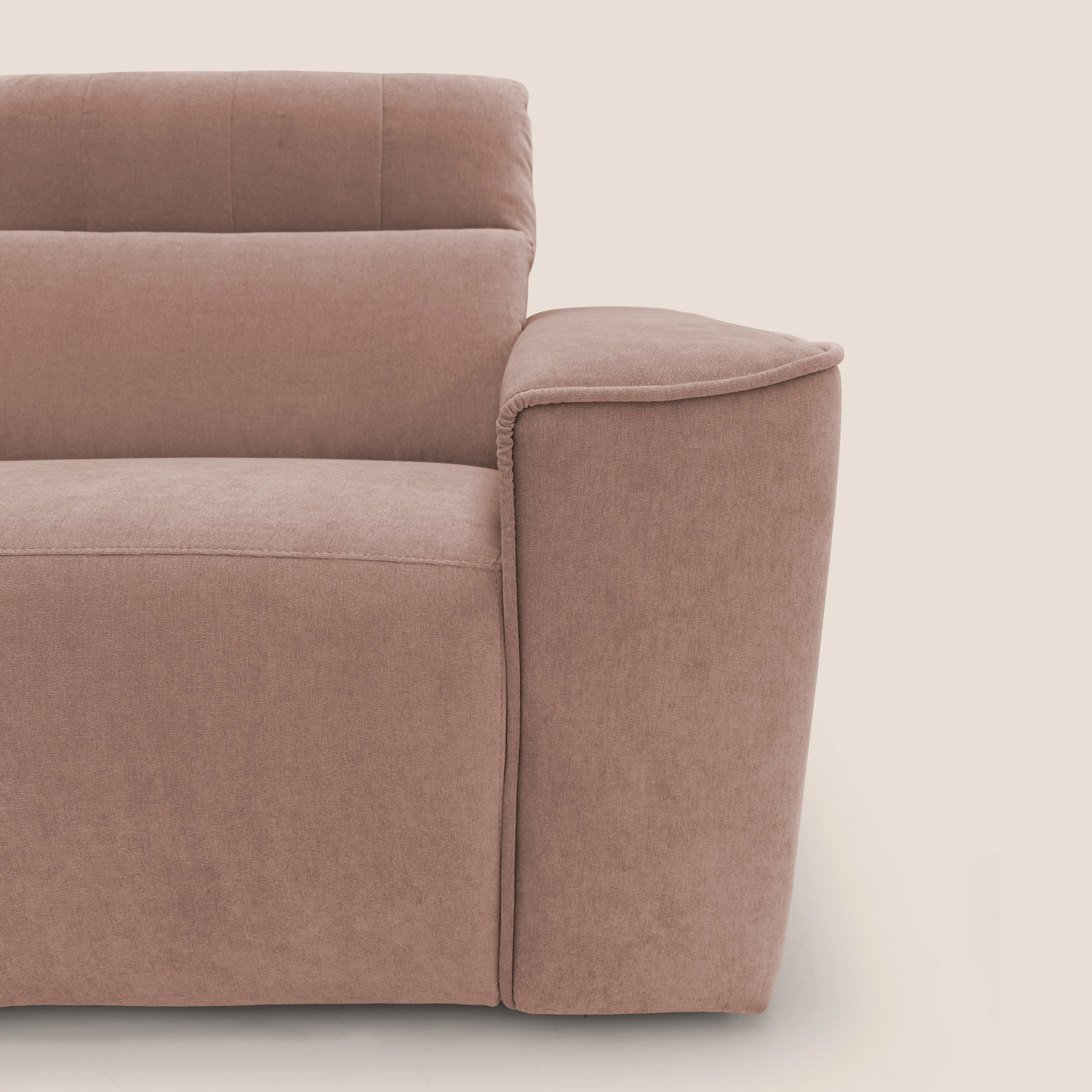 Clark canapé modulable d'angle REVERSIBLE avec option relax électrique en tissu détachable imperméable T17 rose - Image 4