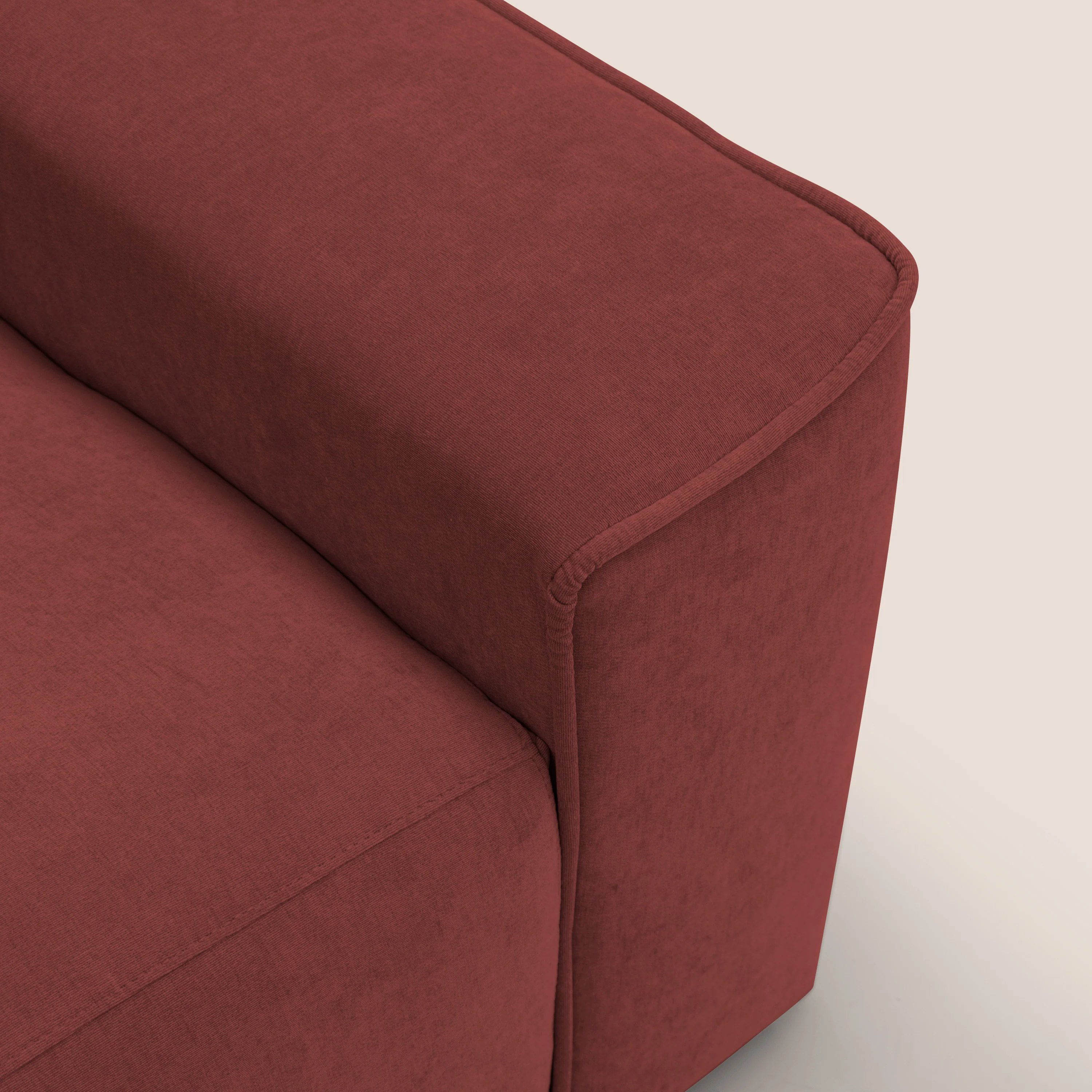 Clark canapé modulable d'angle REVERSIBLE avec option relax électrique en tissu détachable imperméable T17 rouge - Image 11