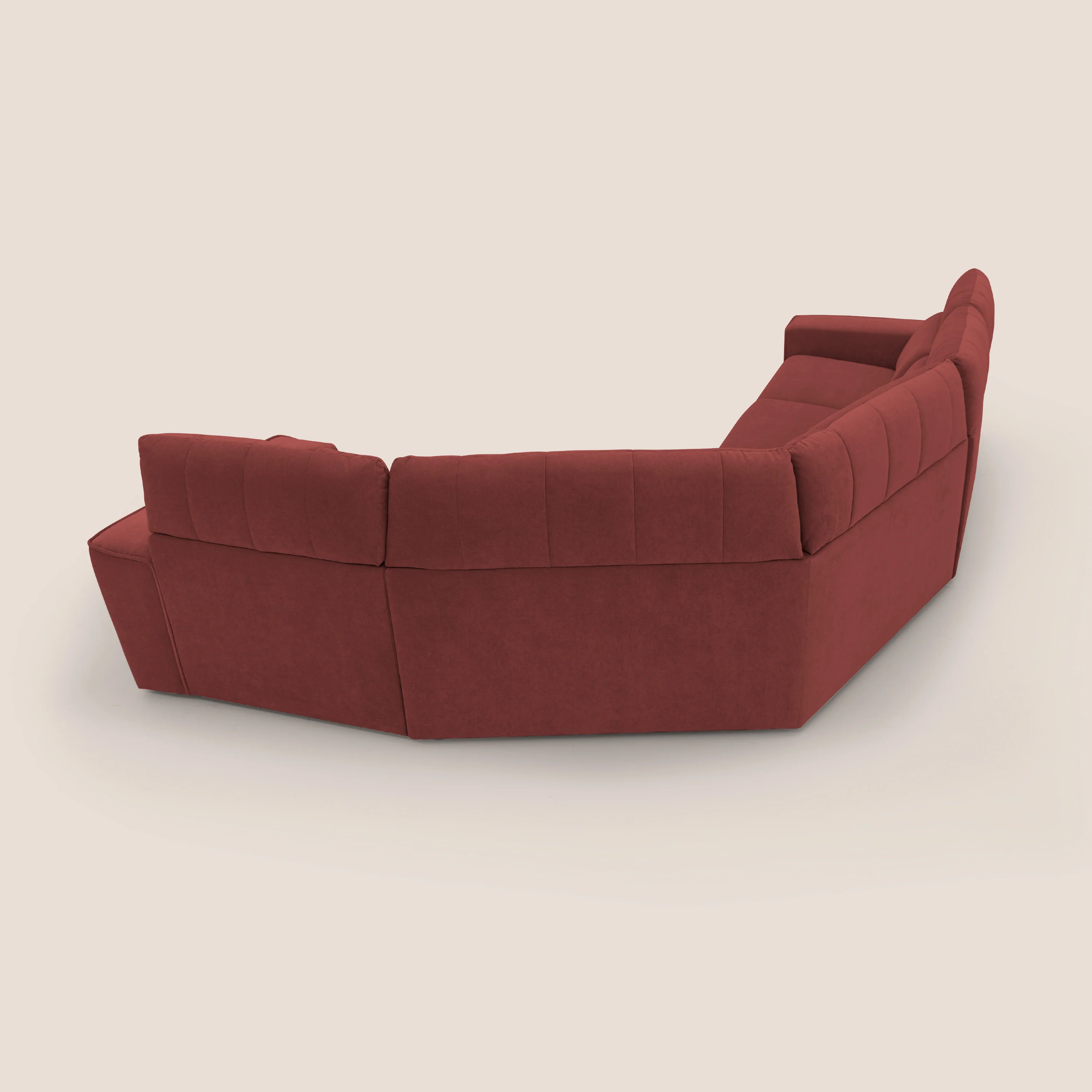 Clark canapé modulable d'angle REVERSIBLE avec option relax électrique en tissu détachable imperméable T17 rouge - Image 14