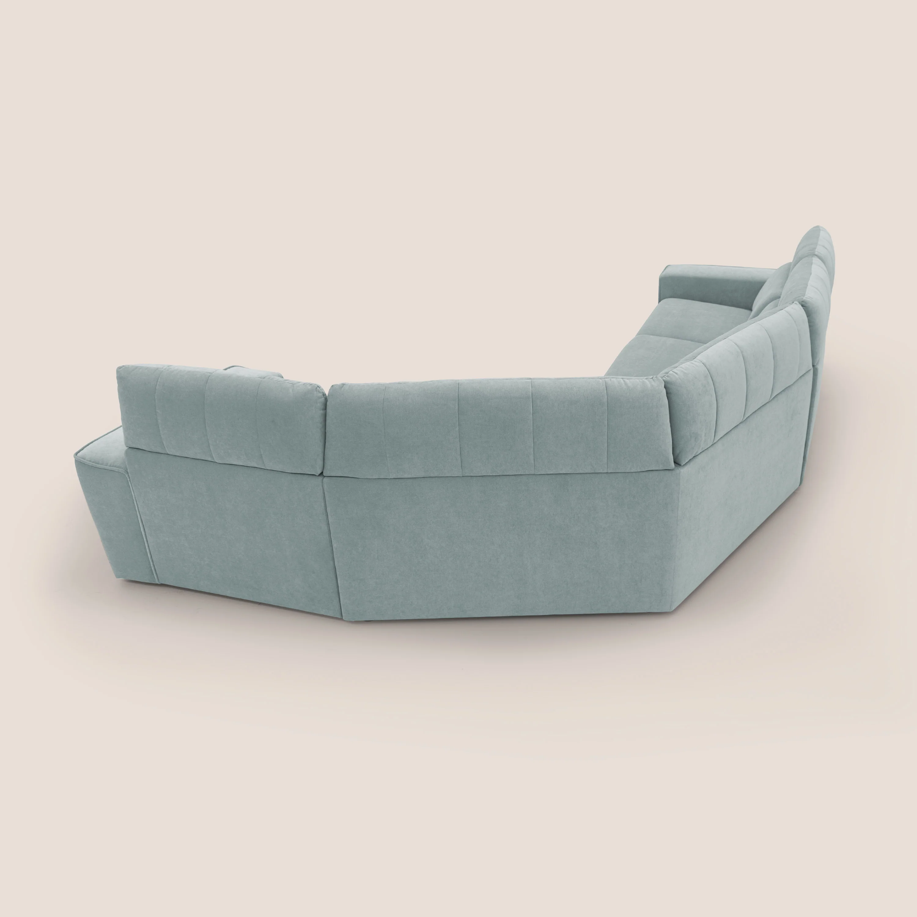 Clark canapé modulable d'angle REVERSIBLE avec option relax électrique en tissu détachable imperméable T17 vert d'eau - Image 14