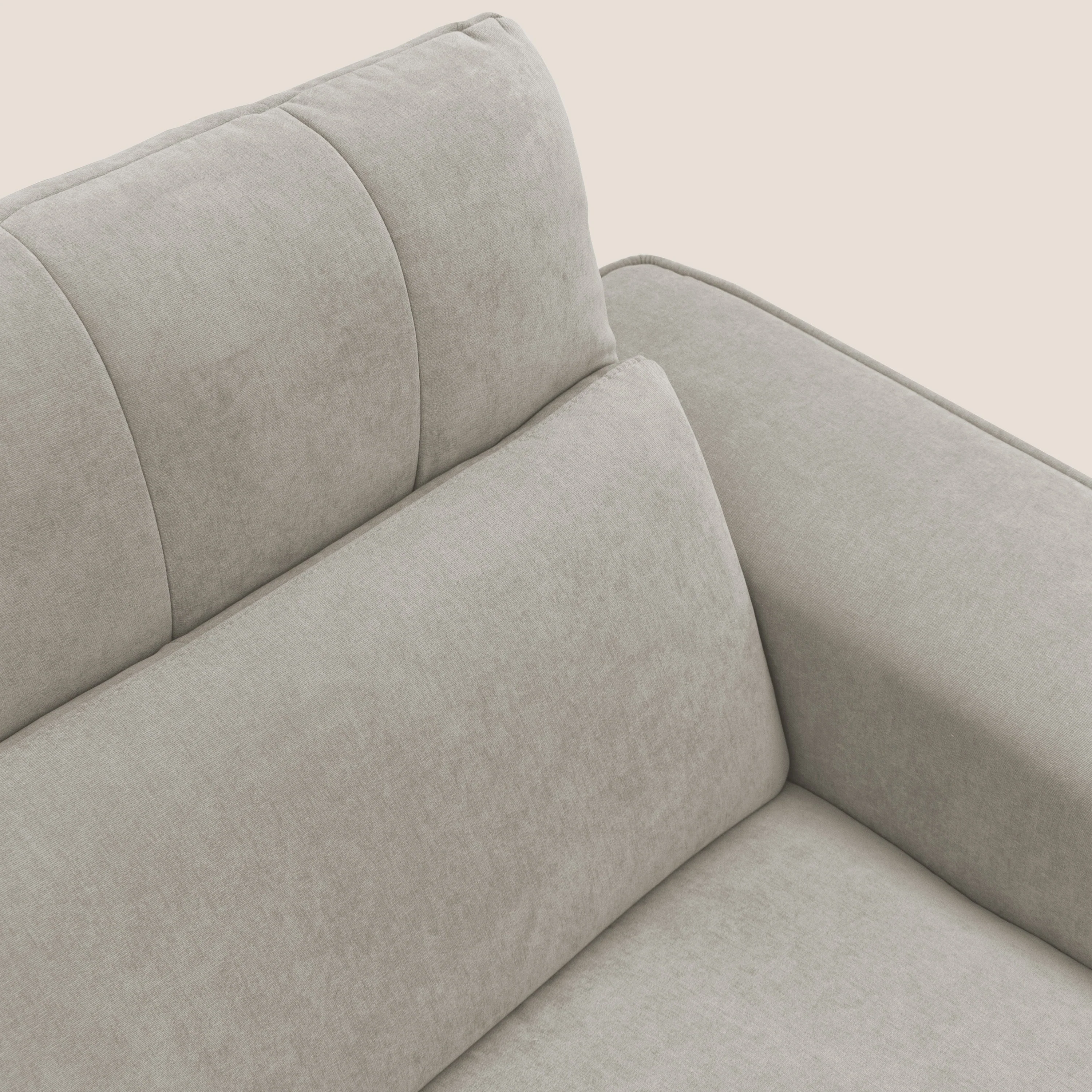 Clark Canapé d'angle avec option relax électrique en tissu imperméable et détachable T17 crème - Image 4