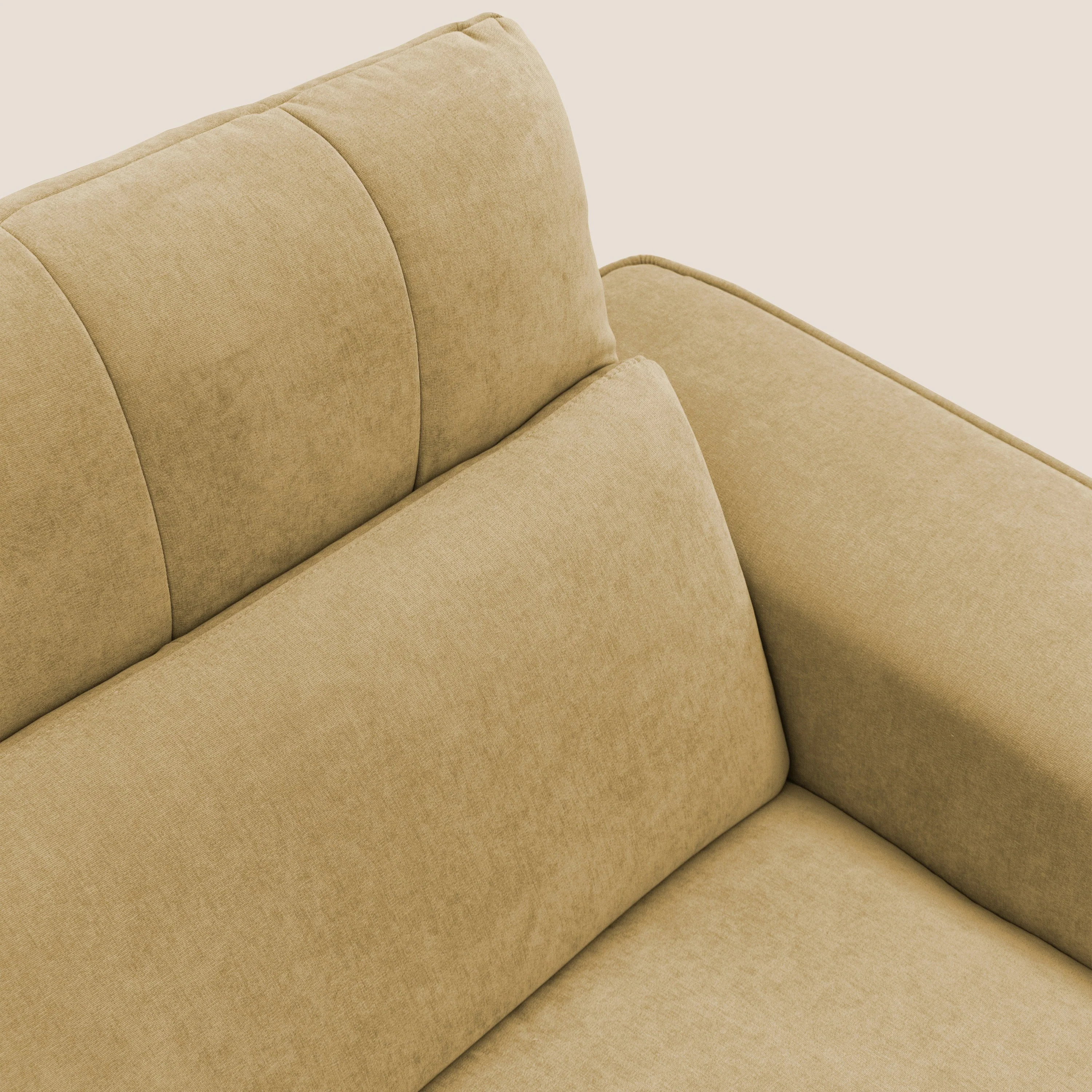 Clark Canapé d'angle avec option relax électrique en tissu imperméable et détachable T17 jaune - Image 4