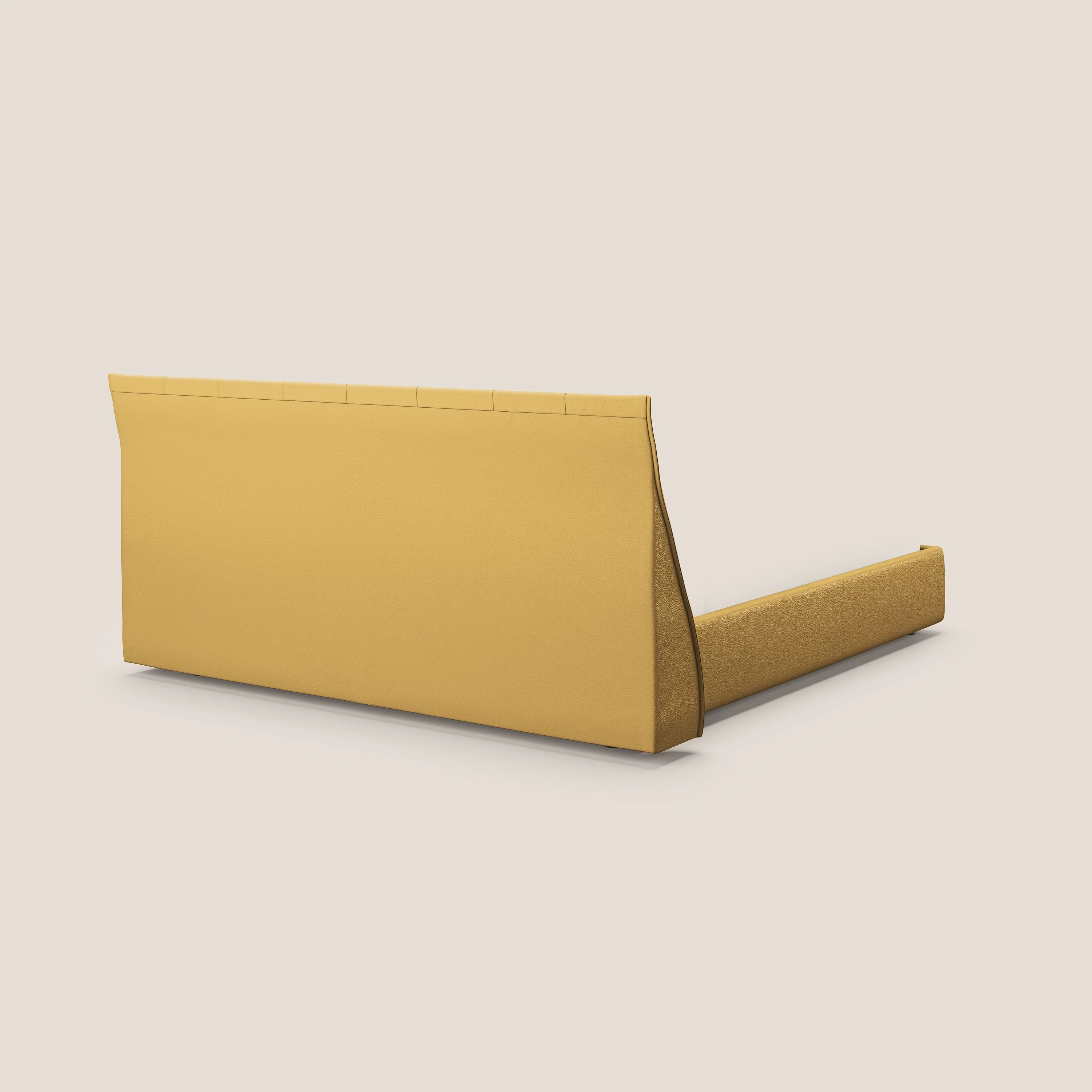 Clizia Lit de design avec coffre de rangement en simili-cuir imperméable T04 jaune - Image 5