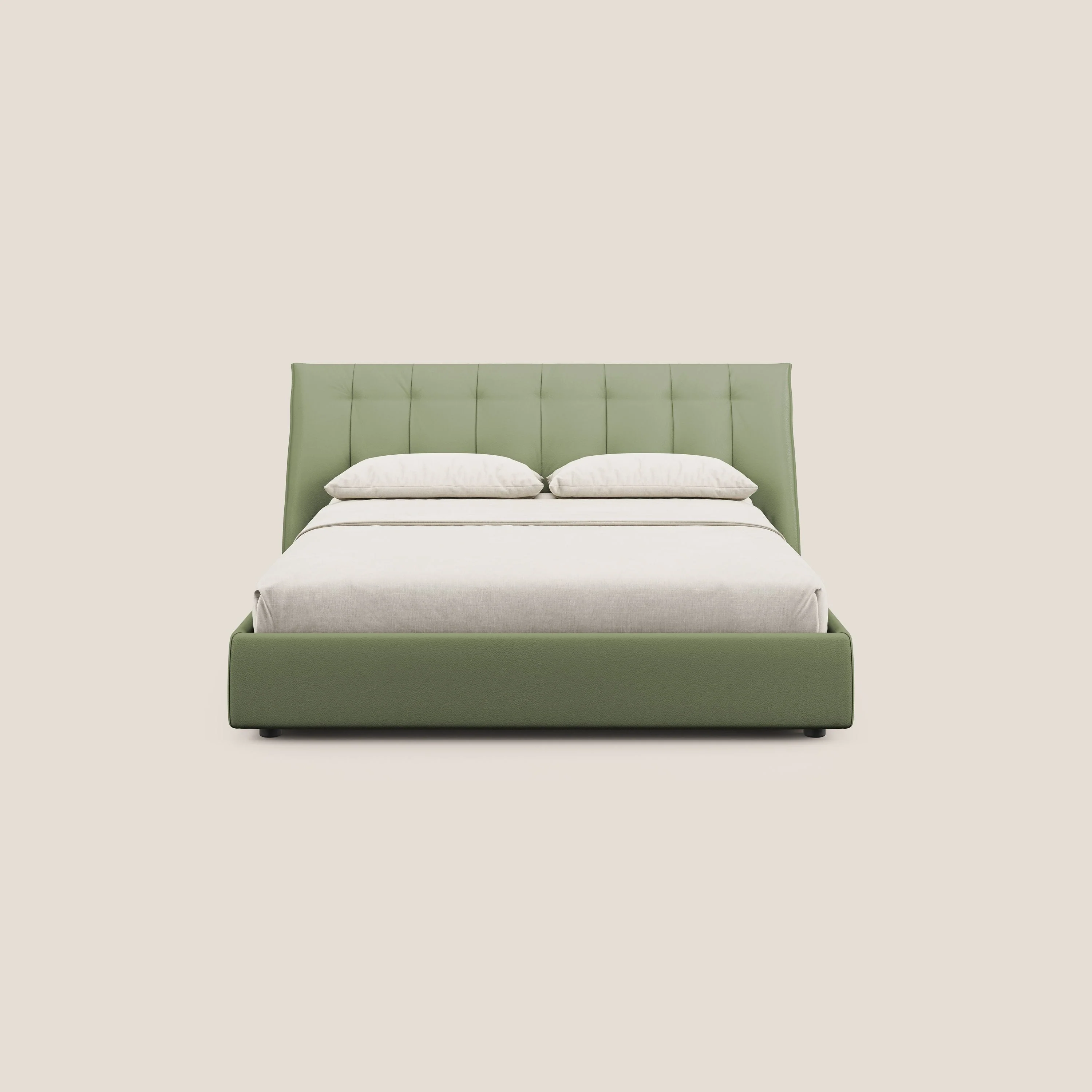 Clizia Lit de design avec coffre de rangement en simili-cuir imperméable T04 vert - Image 3