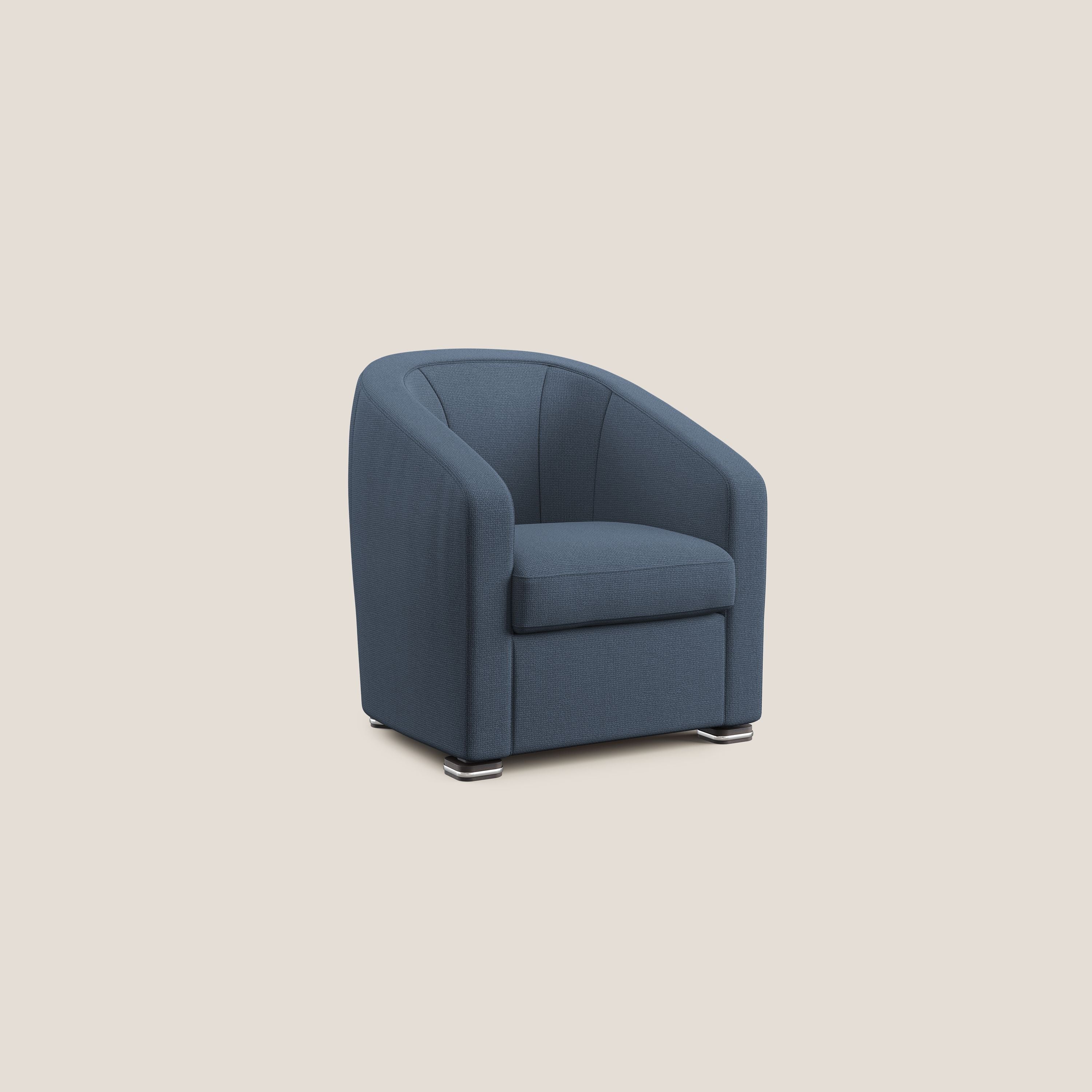 Cloe Fauteuil en tissu détachable à l'eau QuickClean T08 bleu - Image 2