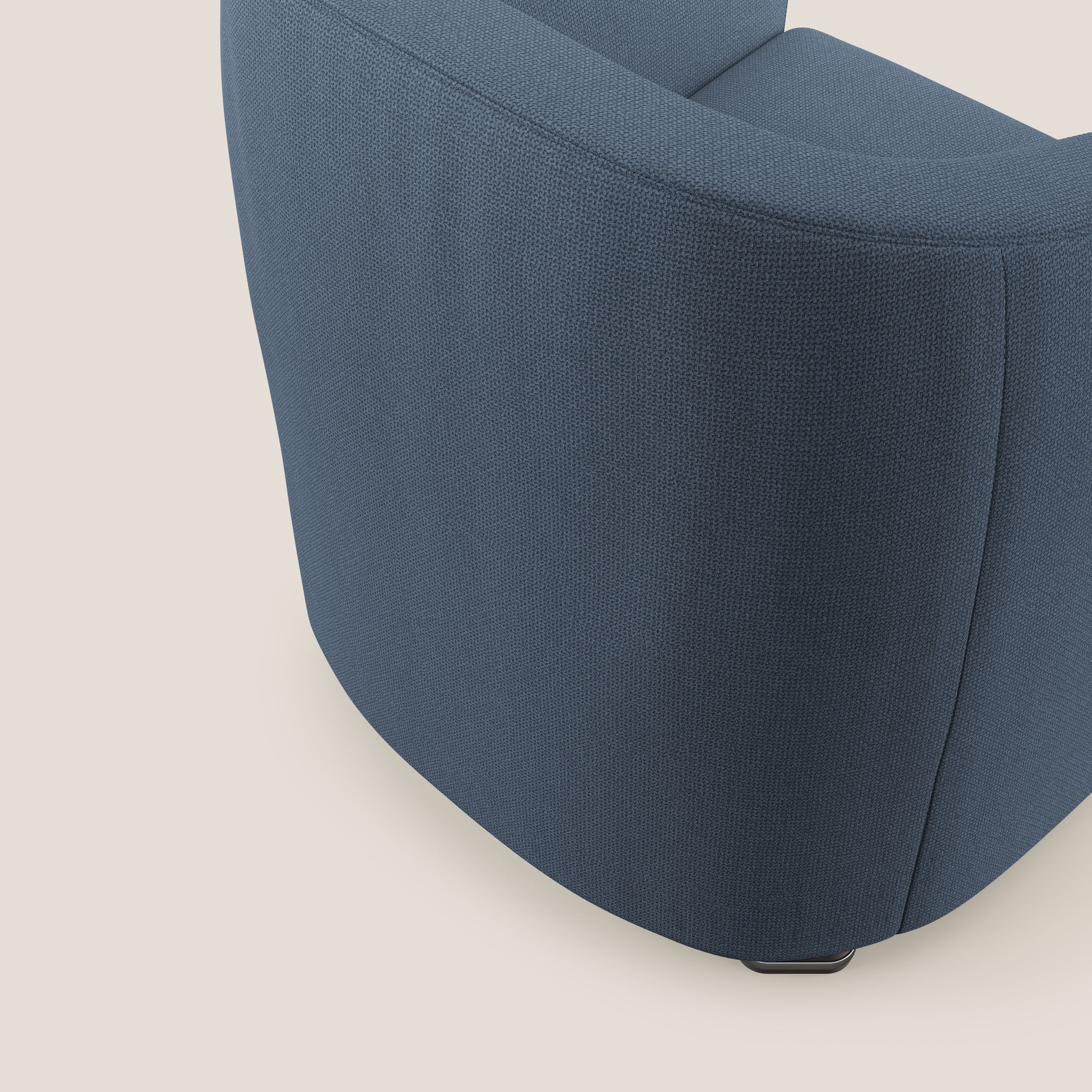 Cloe Fauteuil en tissu détachable à l'eau QuickClean T08 bleu - Image 6