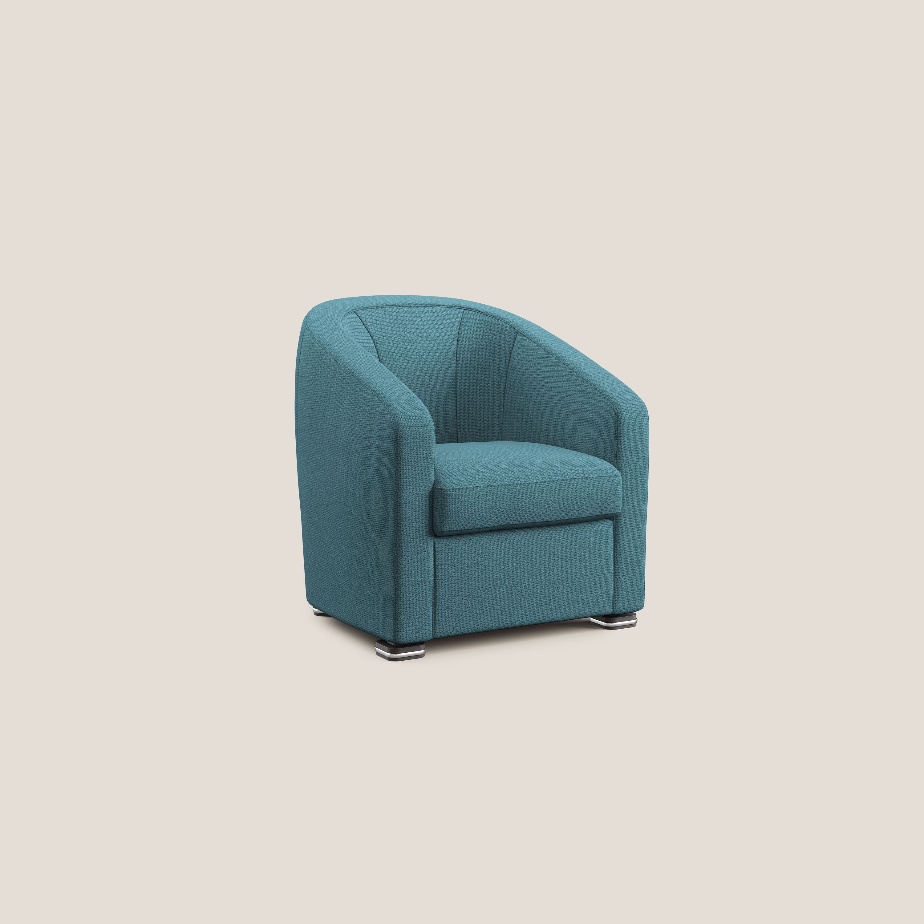 Cloe Fauteuil en tissu détachable à l'eau QuickClean T08 bleu clair - Image 2