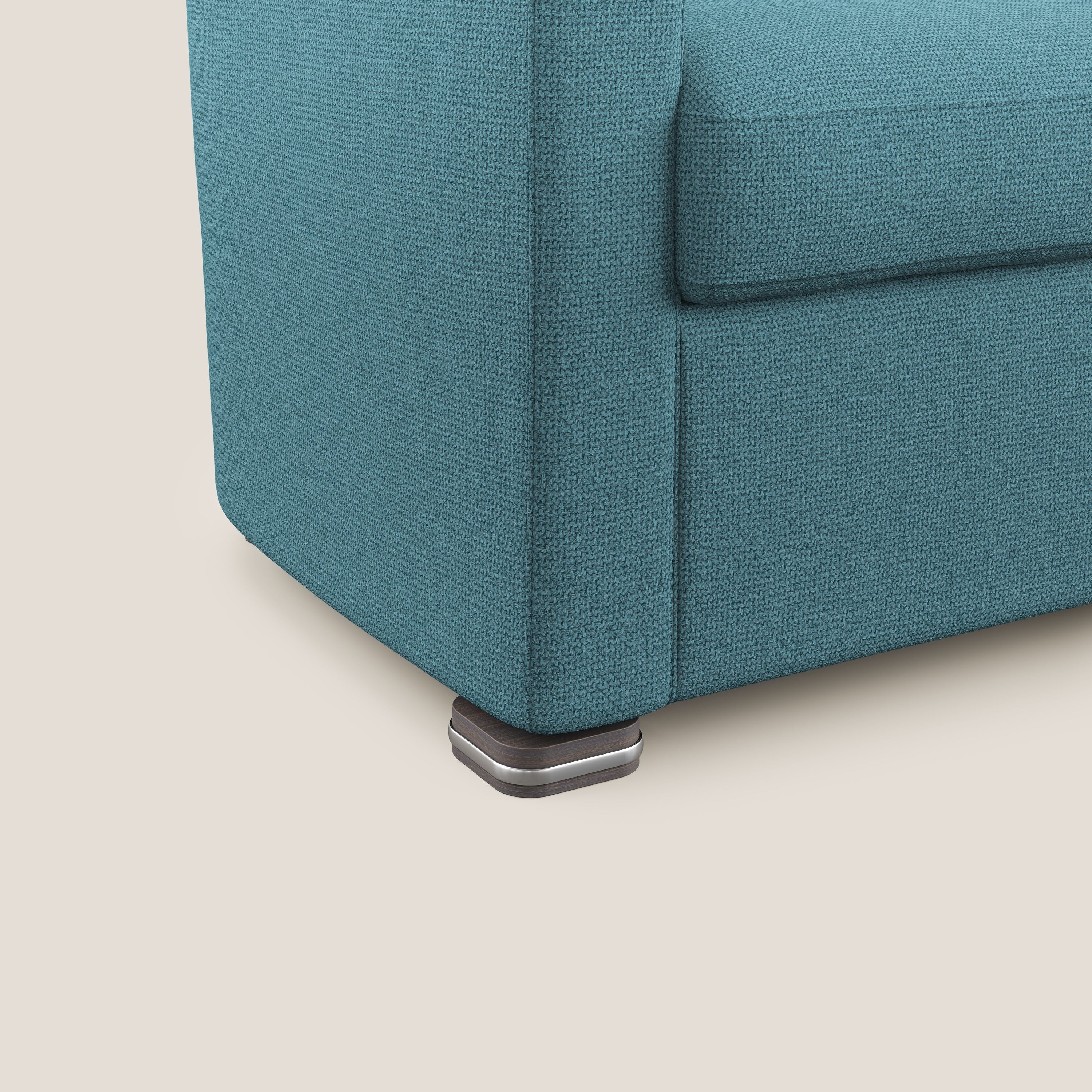 Cloe Fauteuil en tissu détachable à l'eau QuickClean T08 bleu clair - Image 5