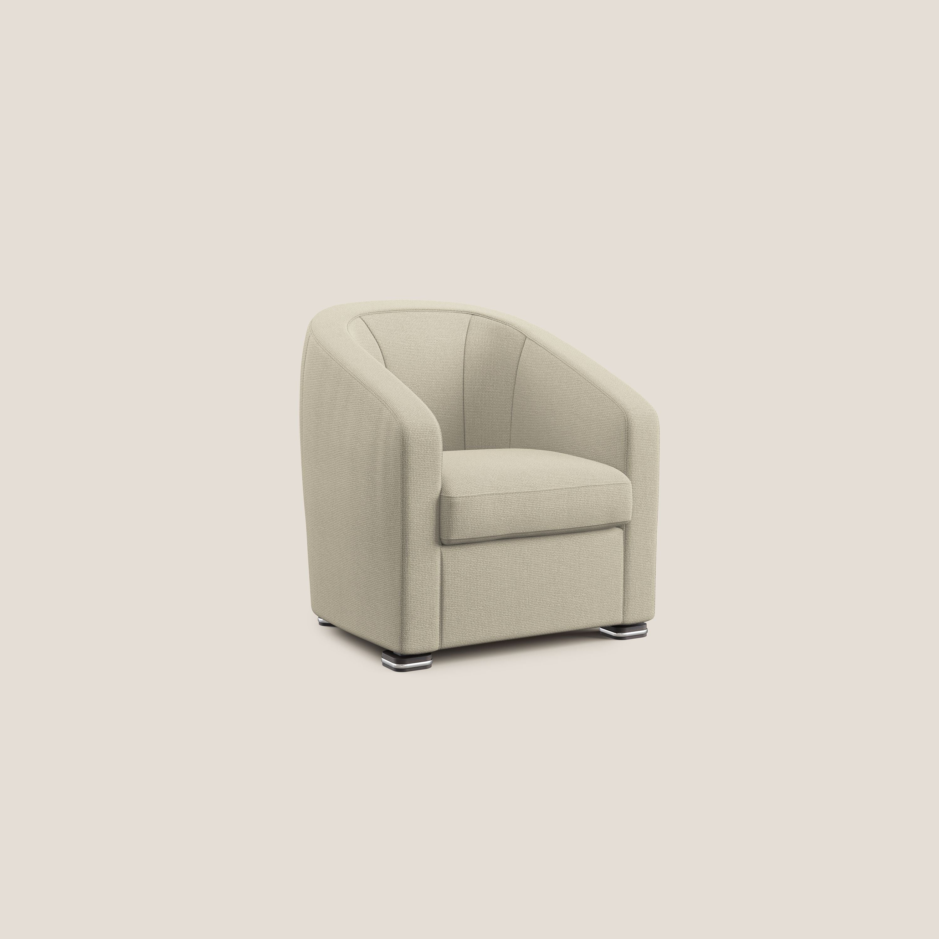 Cloe Fauteuil en tissu détachable à l'eau QuickClean T08 crème - Image 2