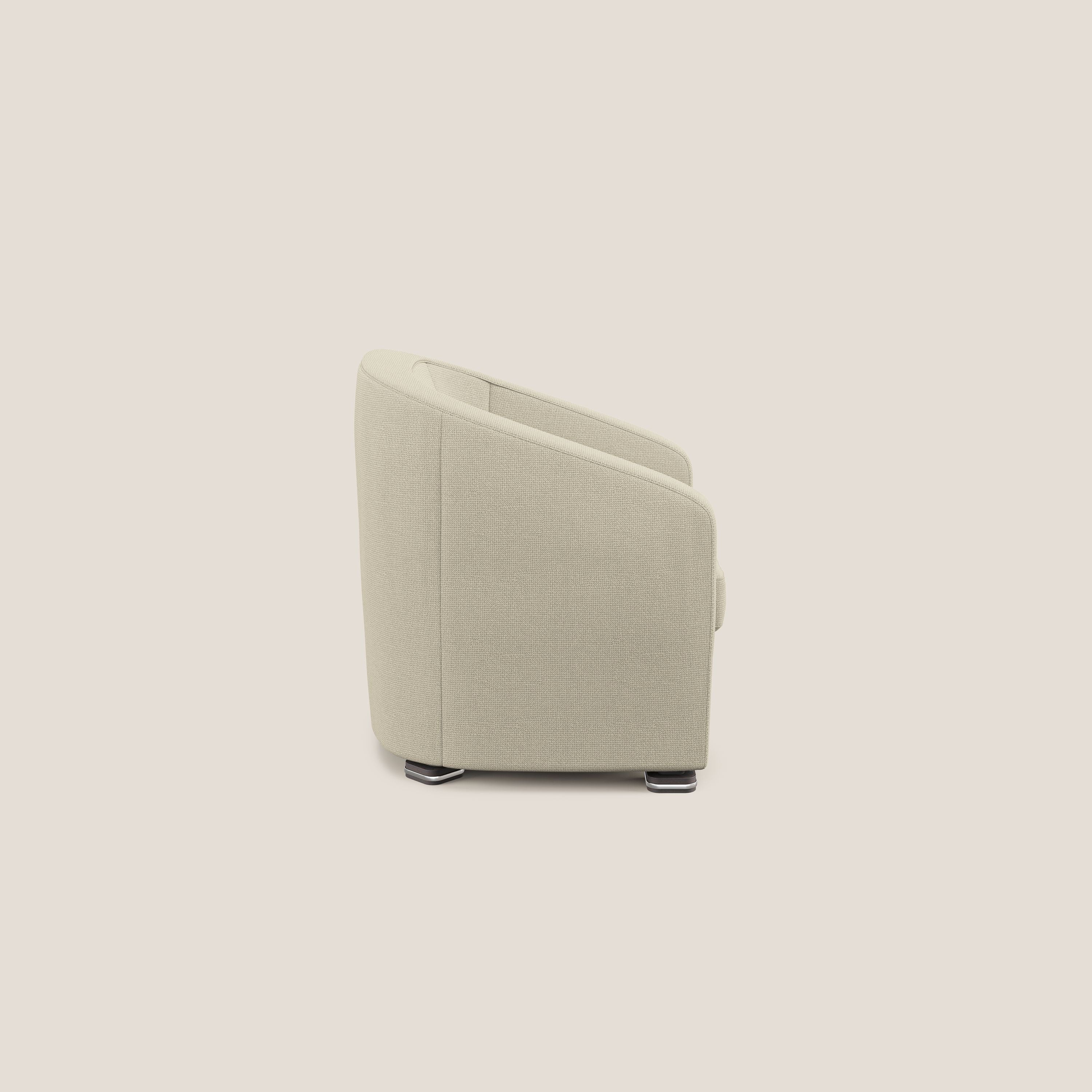 Cloe Fauteuil en tissu détachable à l'eau QuickClean T08 crème - Image 3