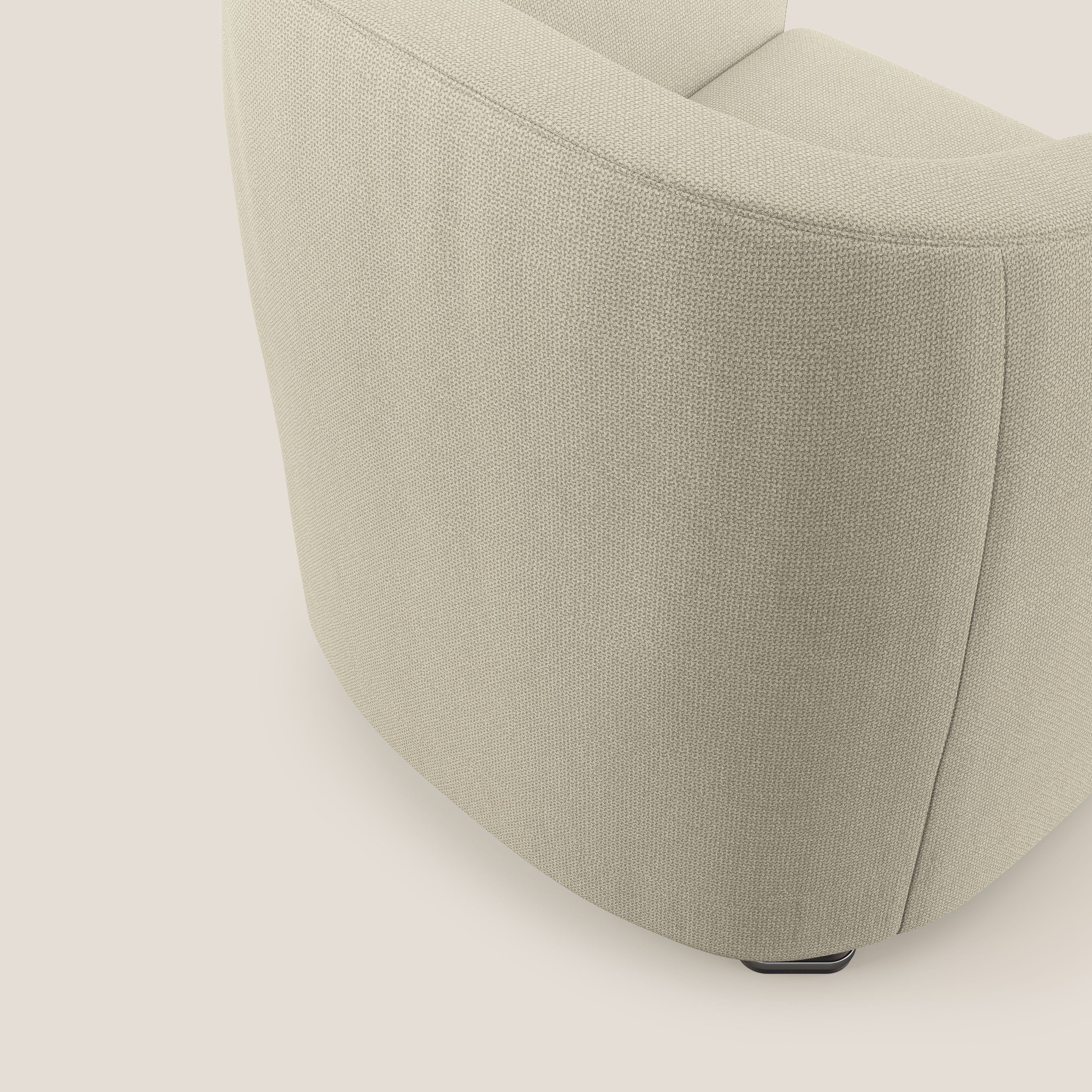 Cloe Fauteuil en tissu détachable à l'eau QuickClean T08 crème - Image 6