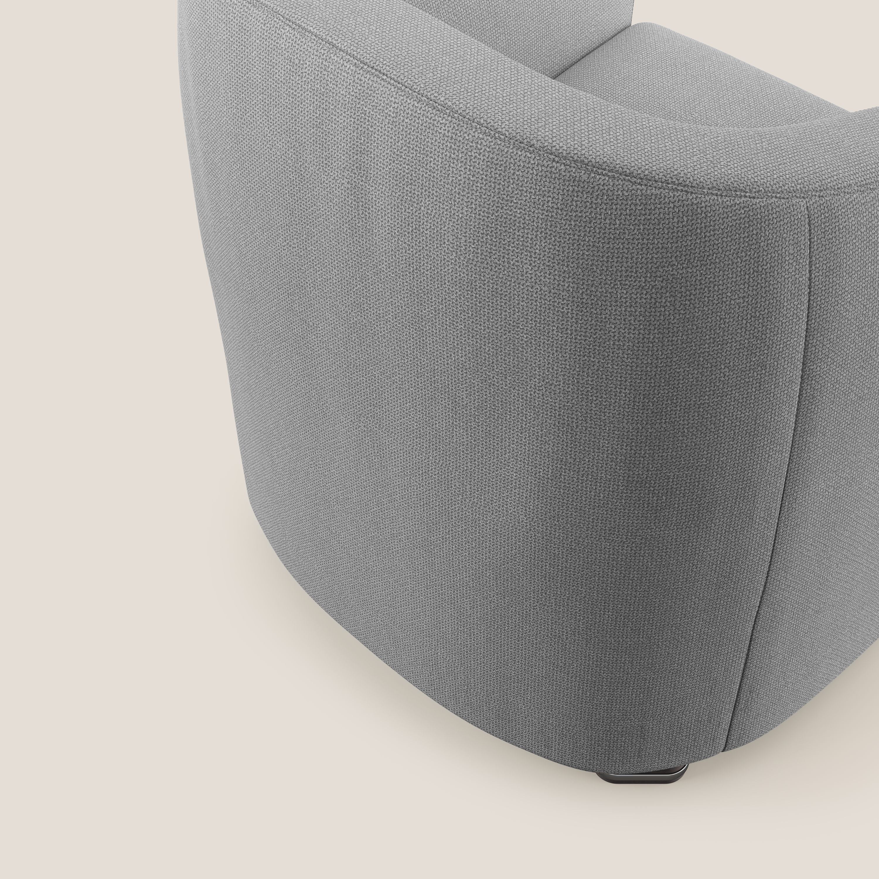 Cloe Fauteuil en tissu détachable à l'eau QuickClean T08 gris - Image 6