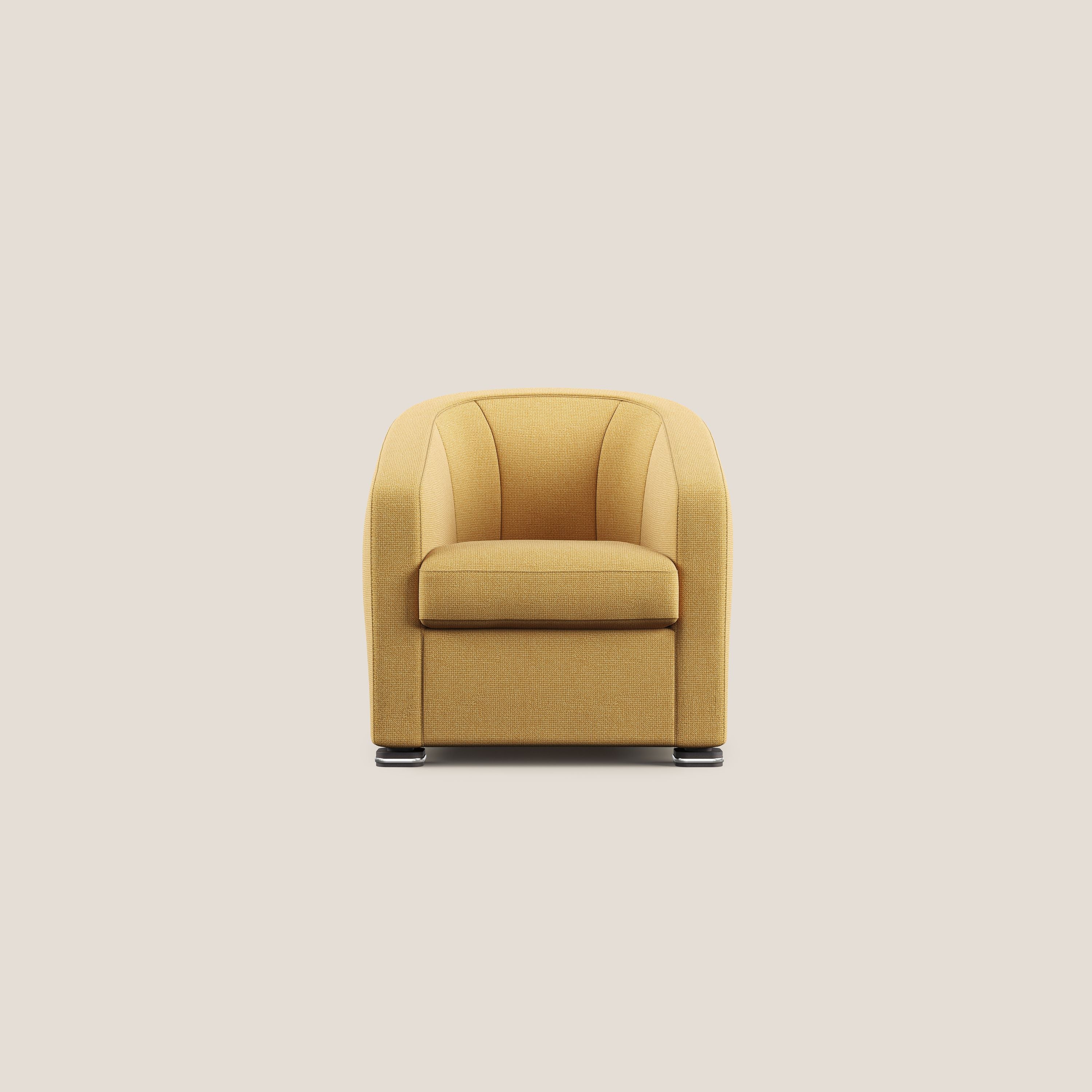 Cloe Fauteuil en tissu détachable à l'eau QuickClean T08 jaune - Image 3
