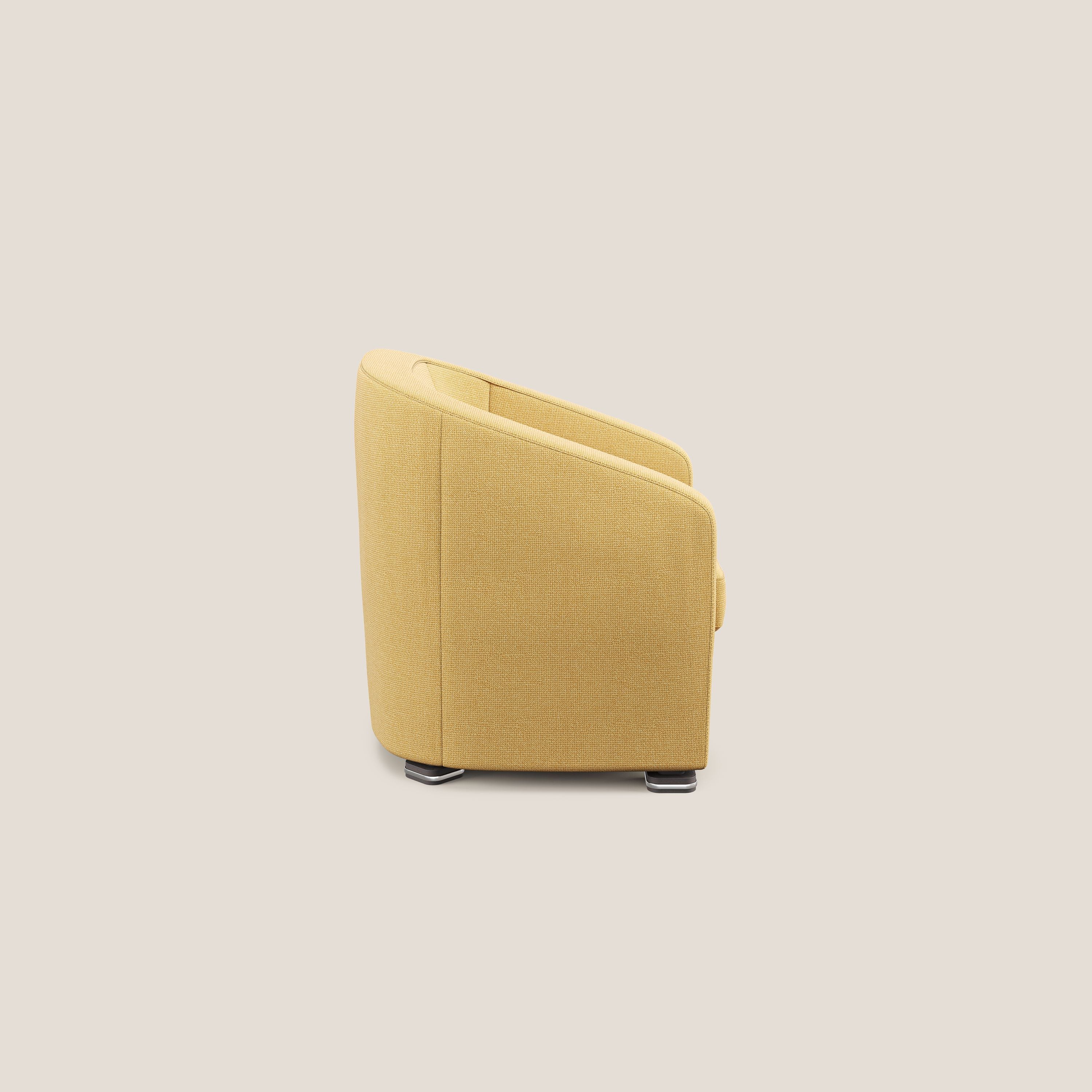 Cloe Fauteuil en tissu détachable à l'eau QuickClean T08 jaune - Image 4