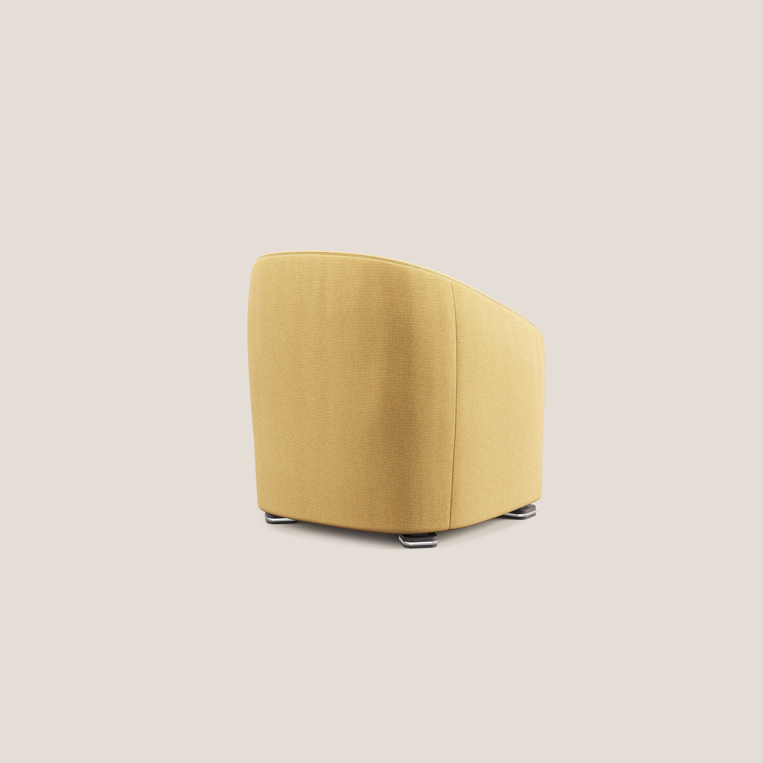 Cloe Fauteuil en tissu détachable à l'eau QuickClean T08 jaune - Image 5