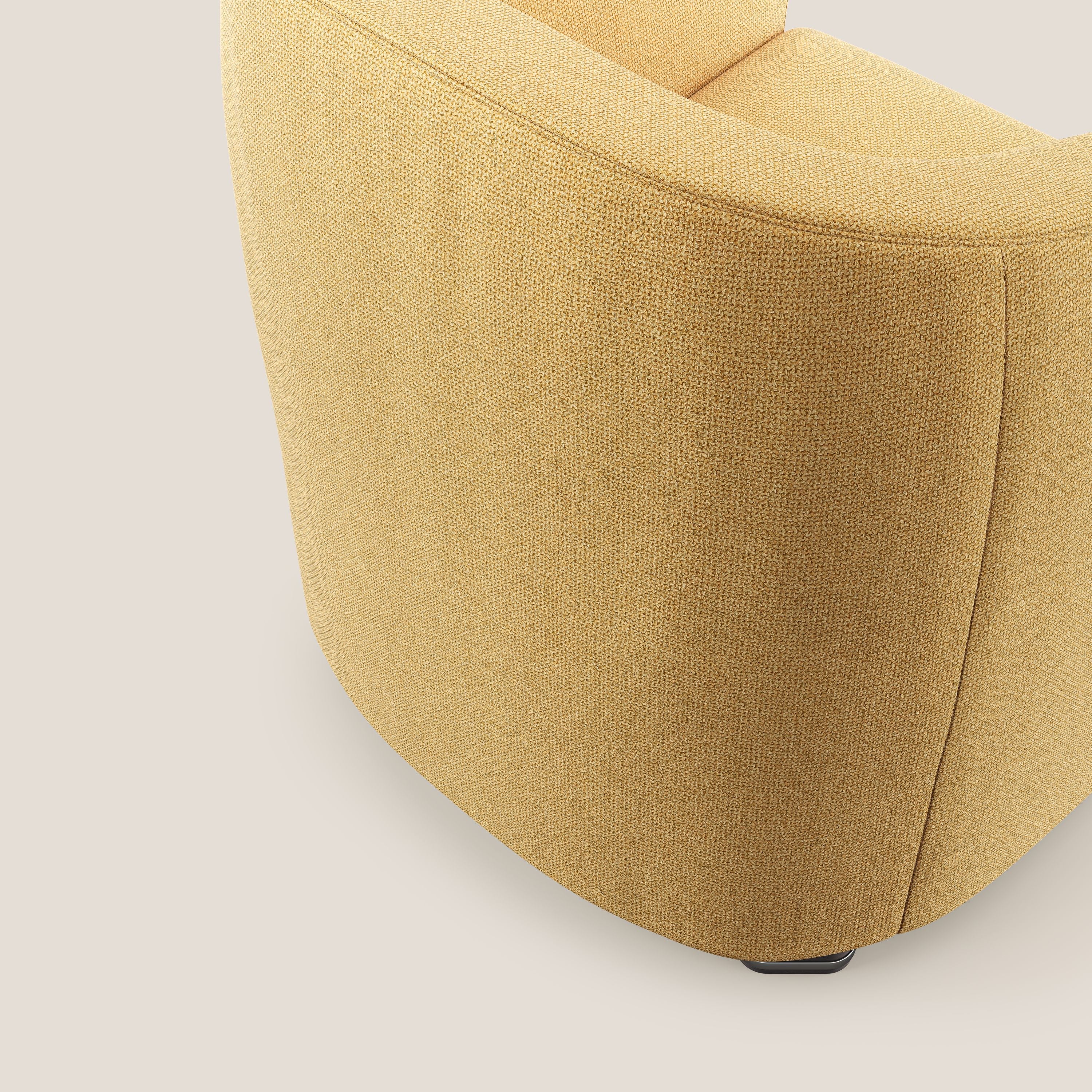 Cloe Fauteuil en tissu détachable à l'eau QuickClean T08 jaune - Image 7