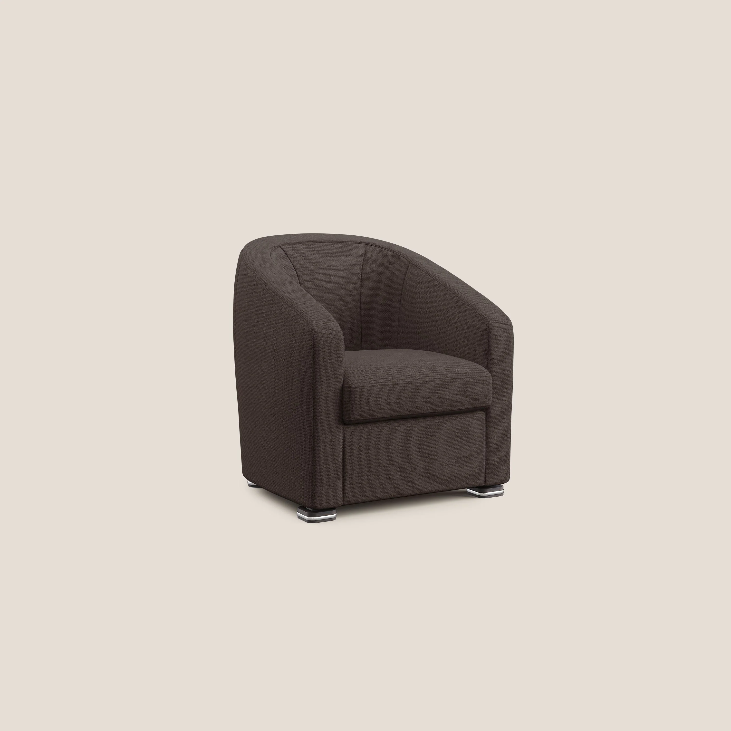 Cloe Fauteuil en tissu détachable à l'eau QuickClean T08 marron - Image 2
