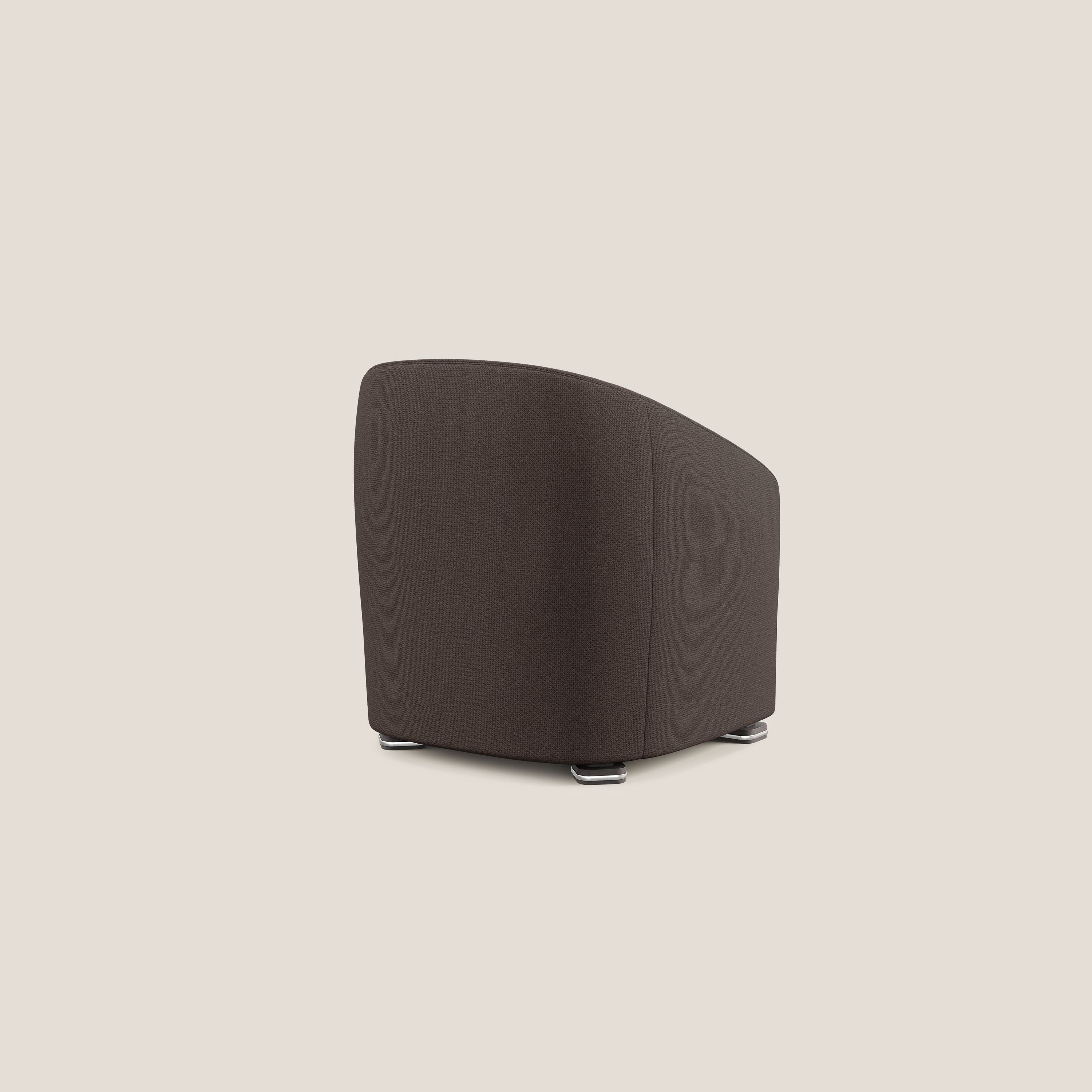 Cloe Fauteuil en tissu détachable à l'eau QuickClean T08 marron - Image 4