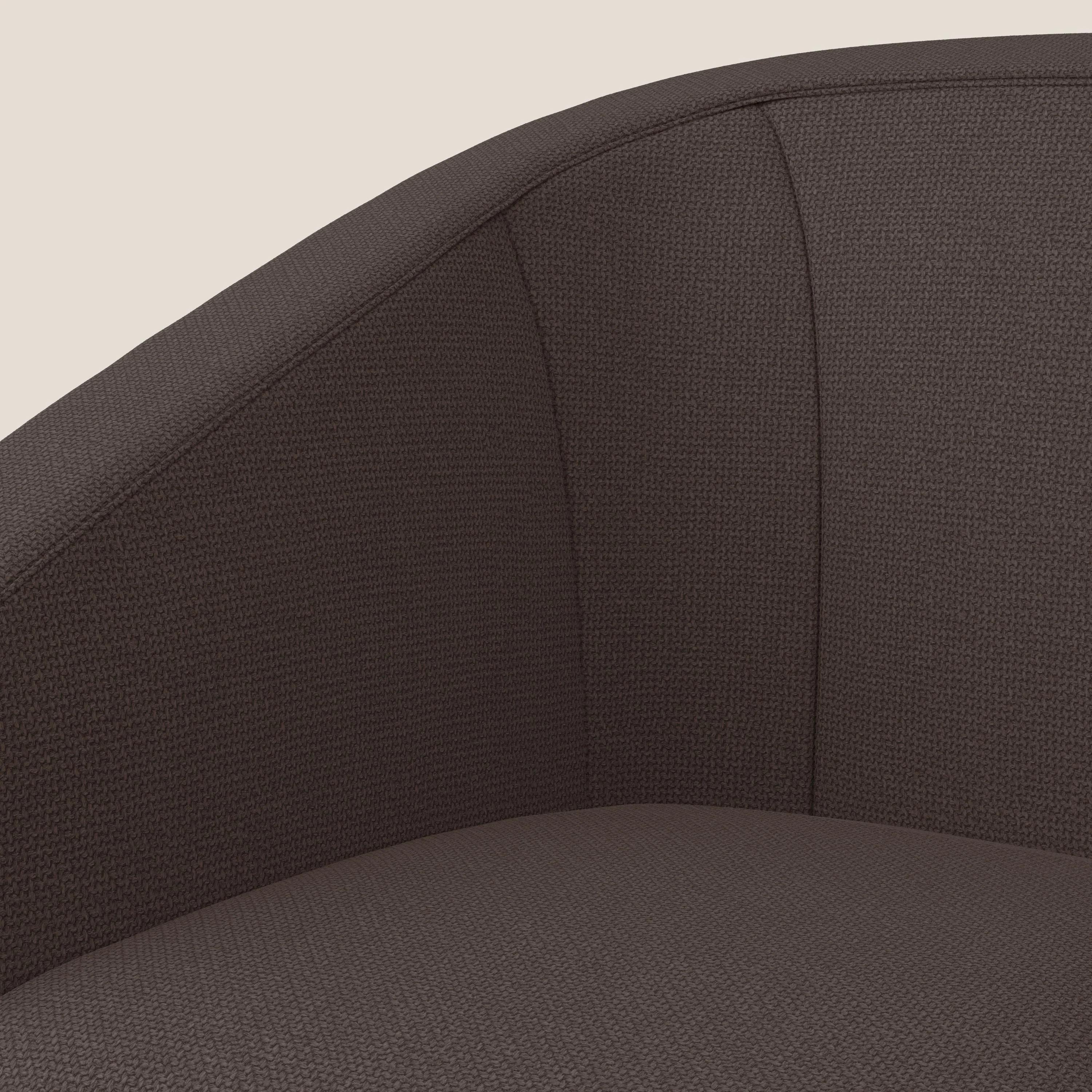 Cloe Fauteuil en tissu détachable à l'eau QuickClean T08 marron - Image 7