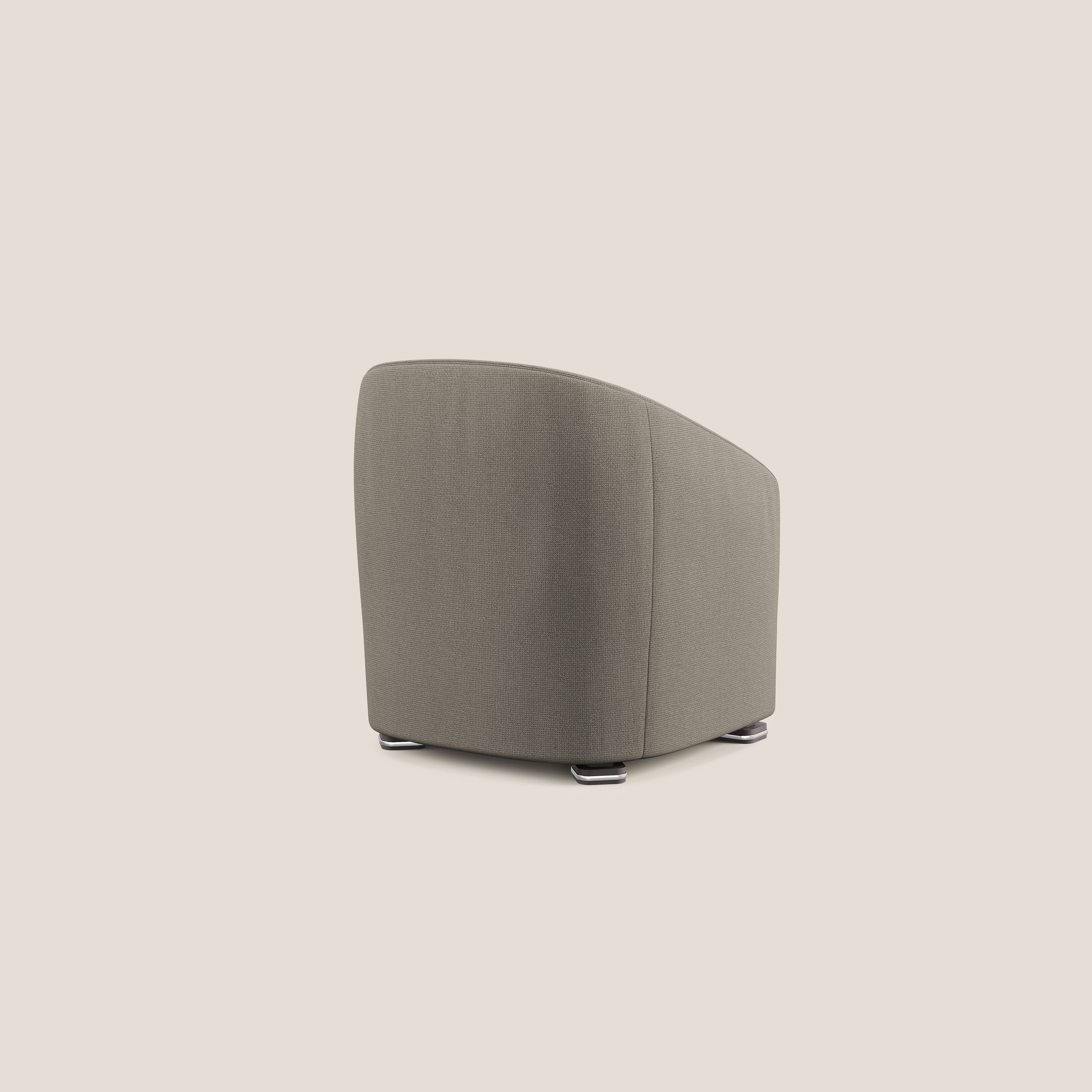 Cloe Fauteuil en tissu détachable à l'eau QuickClean T08 Taupe tortora - Image 4
