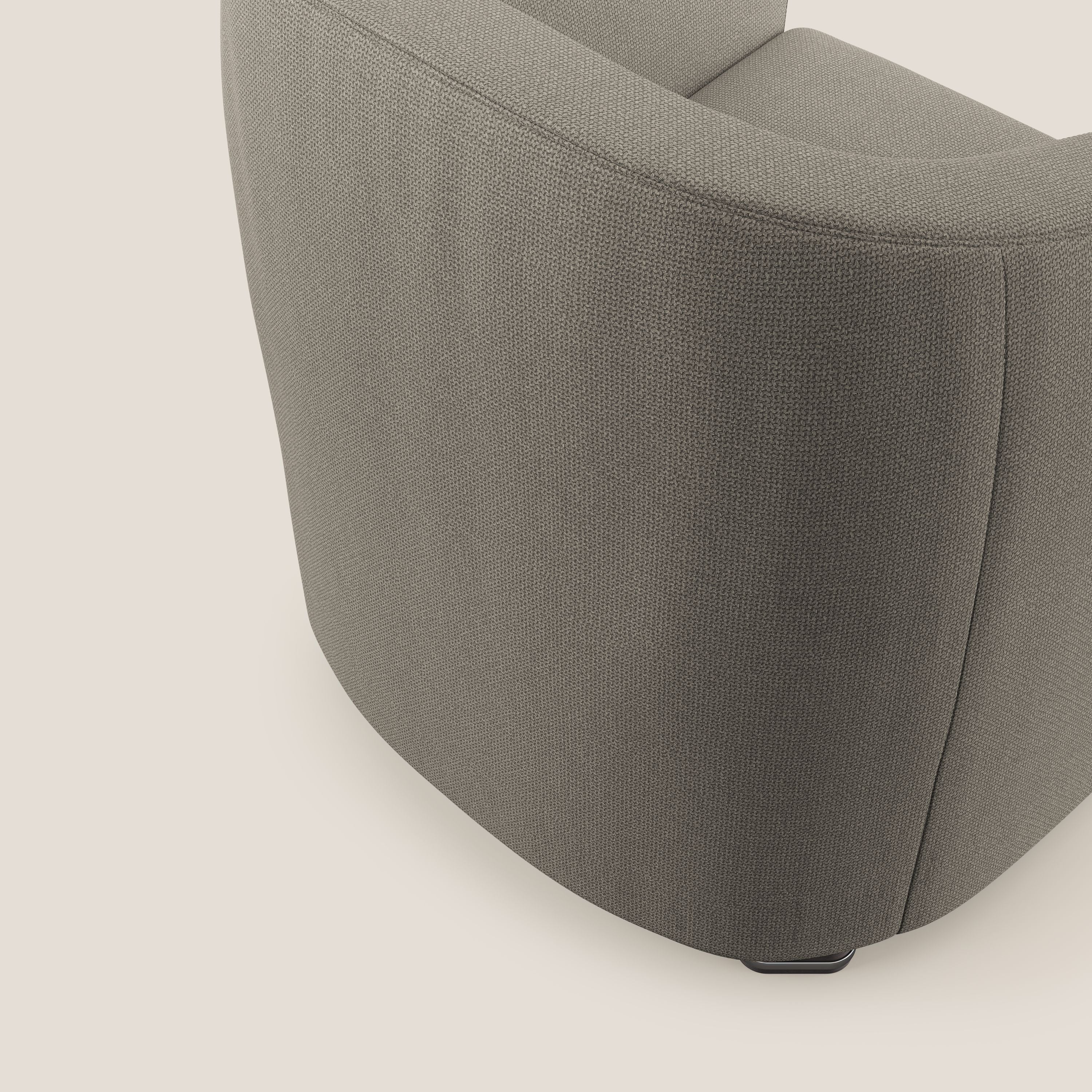 Cloe Fauteuil en tissu détachable à l'eau QuickClean T08 Taupe tortora - Image 6