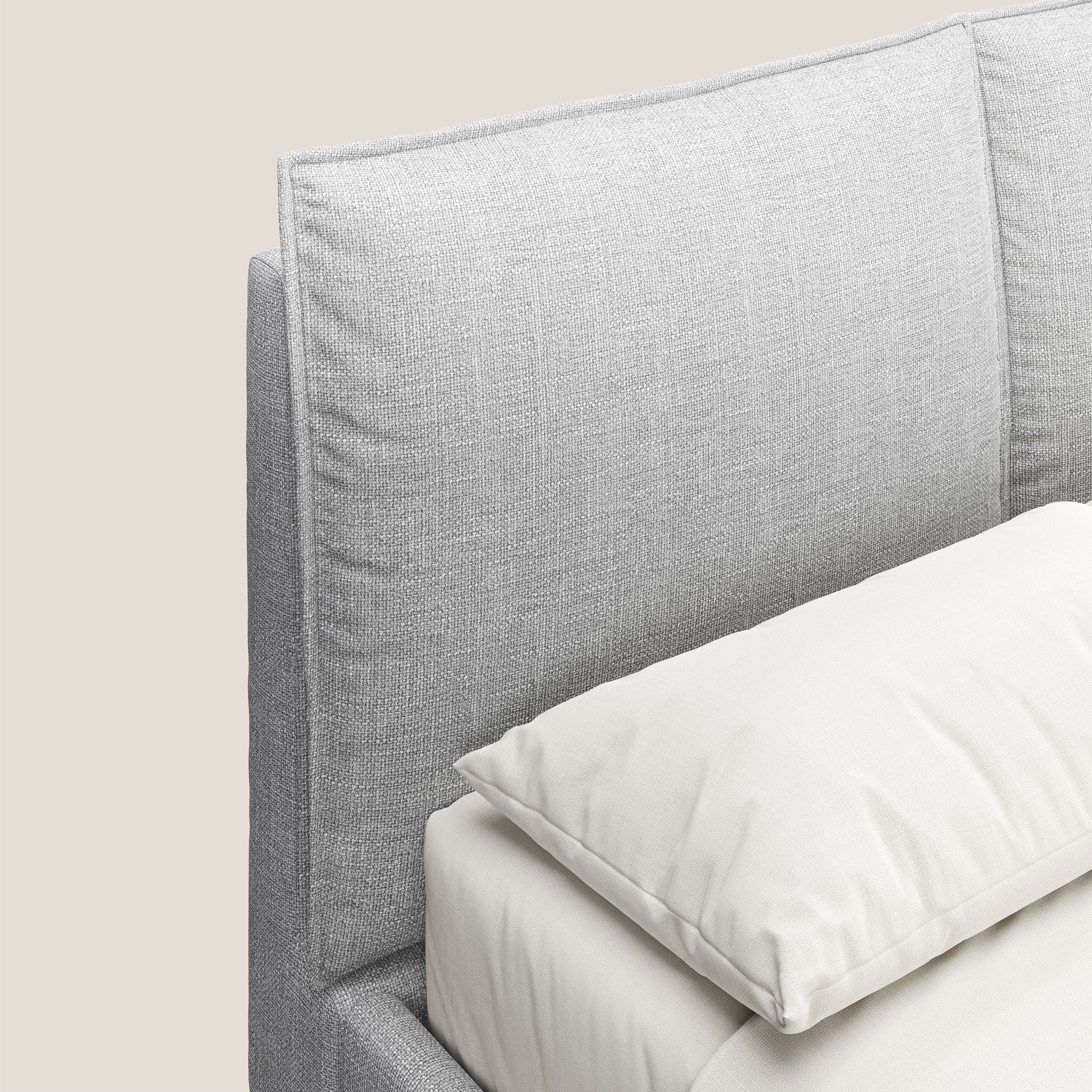 Cloe lit rembourré avec pieds en métal déhoussable en tissu imperméable T06 gris - Image 6