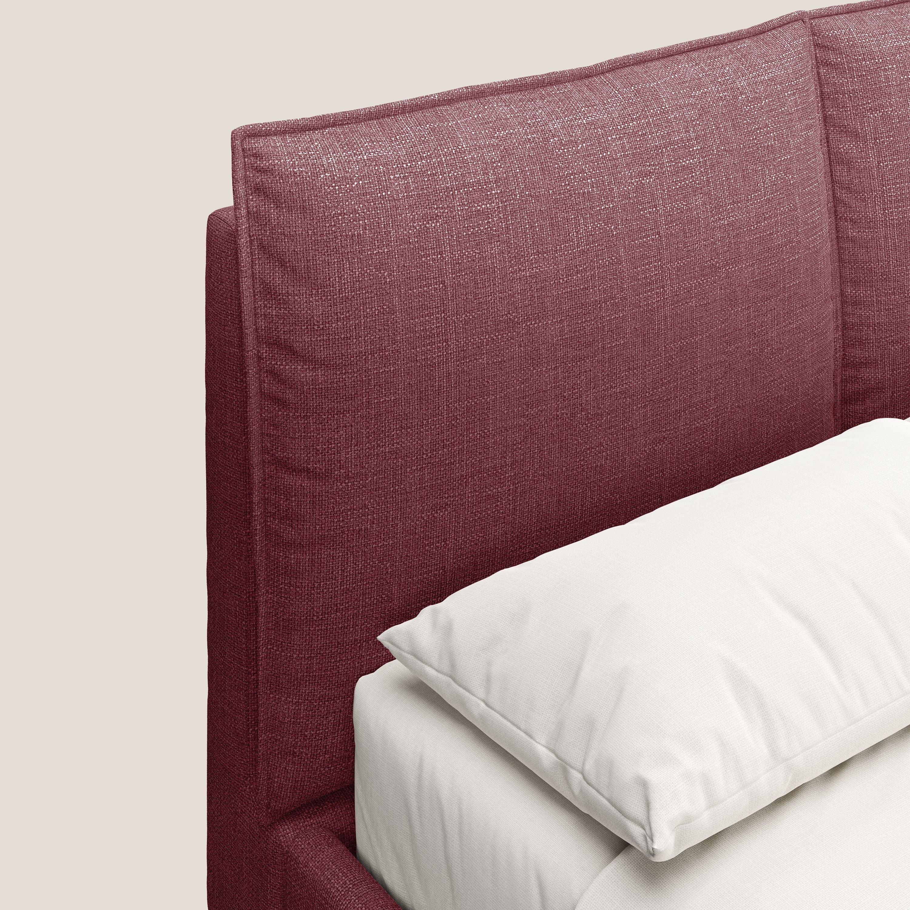 Cloe lit rembourré avec pieds en métal déhoussable en tissu imperméable T06 rouge - Image 6