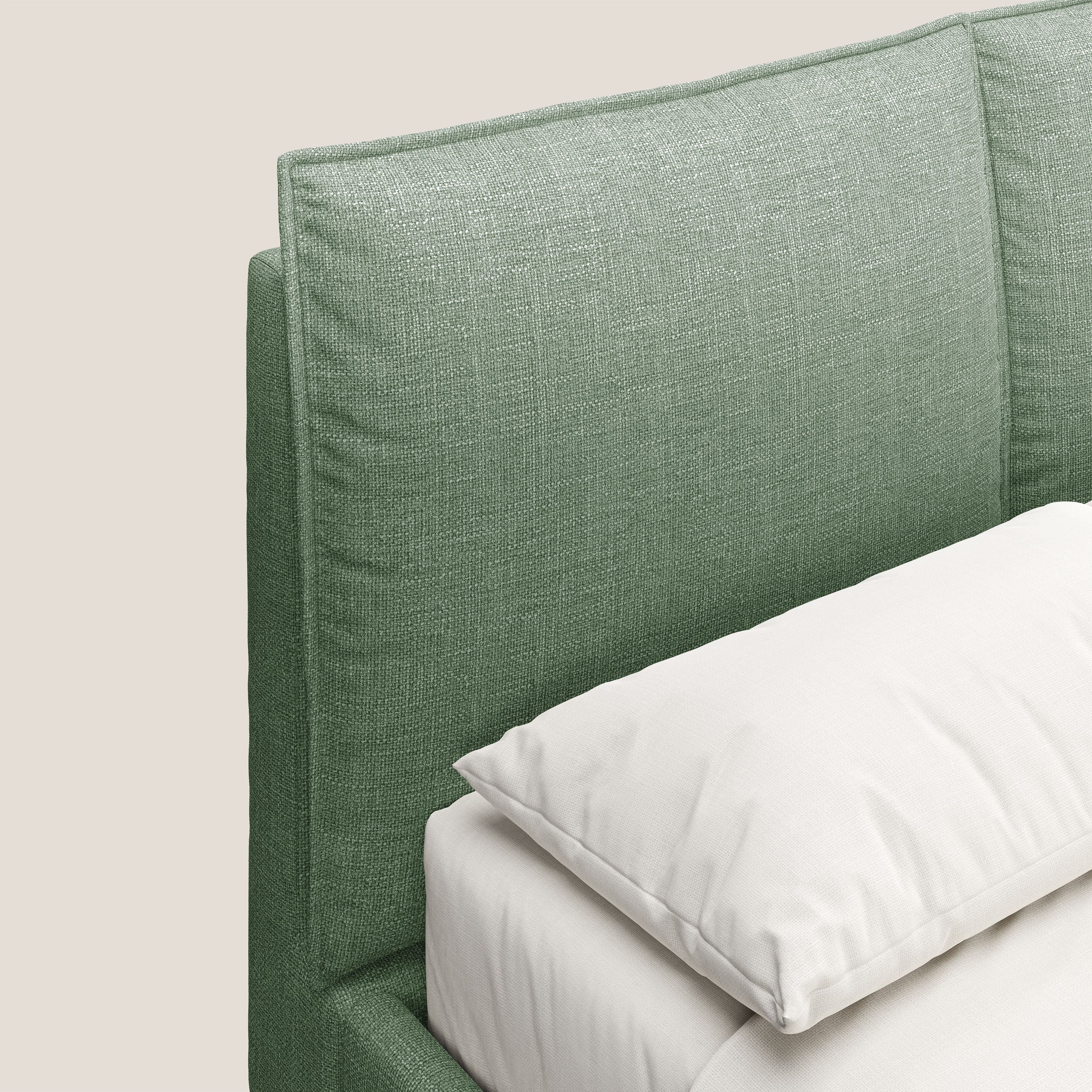 Cloe lit rembourré avec pieds en métal déhoussable en tissu imperméable T06 vert - Image 6