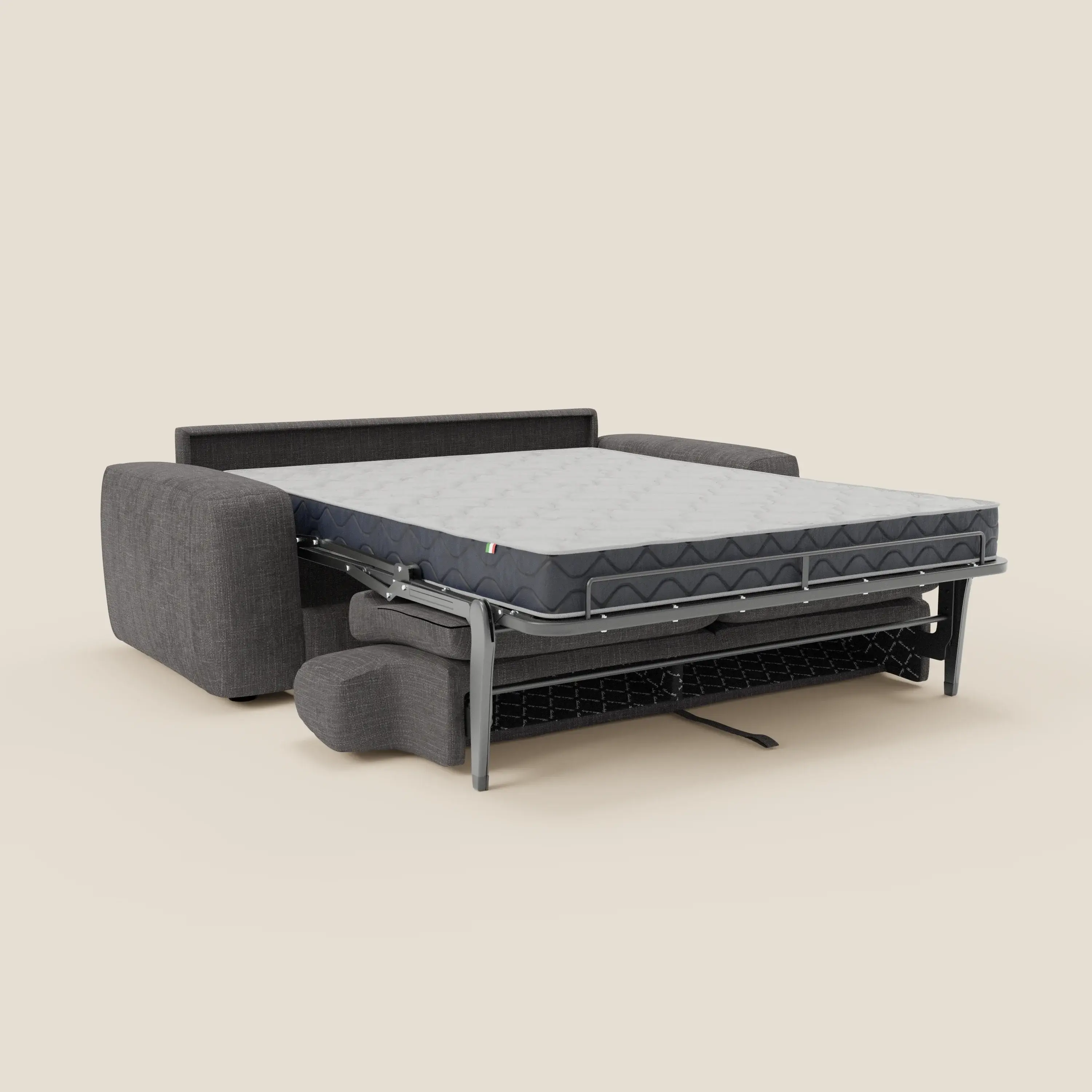 Cloud Canapé convertible matelas H17 cm avec coussins souples en tissu imperméable T06 anthracite - Image 11