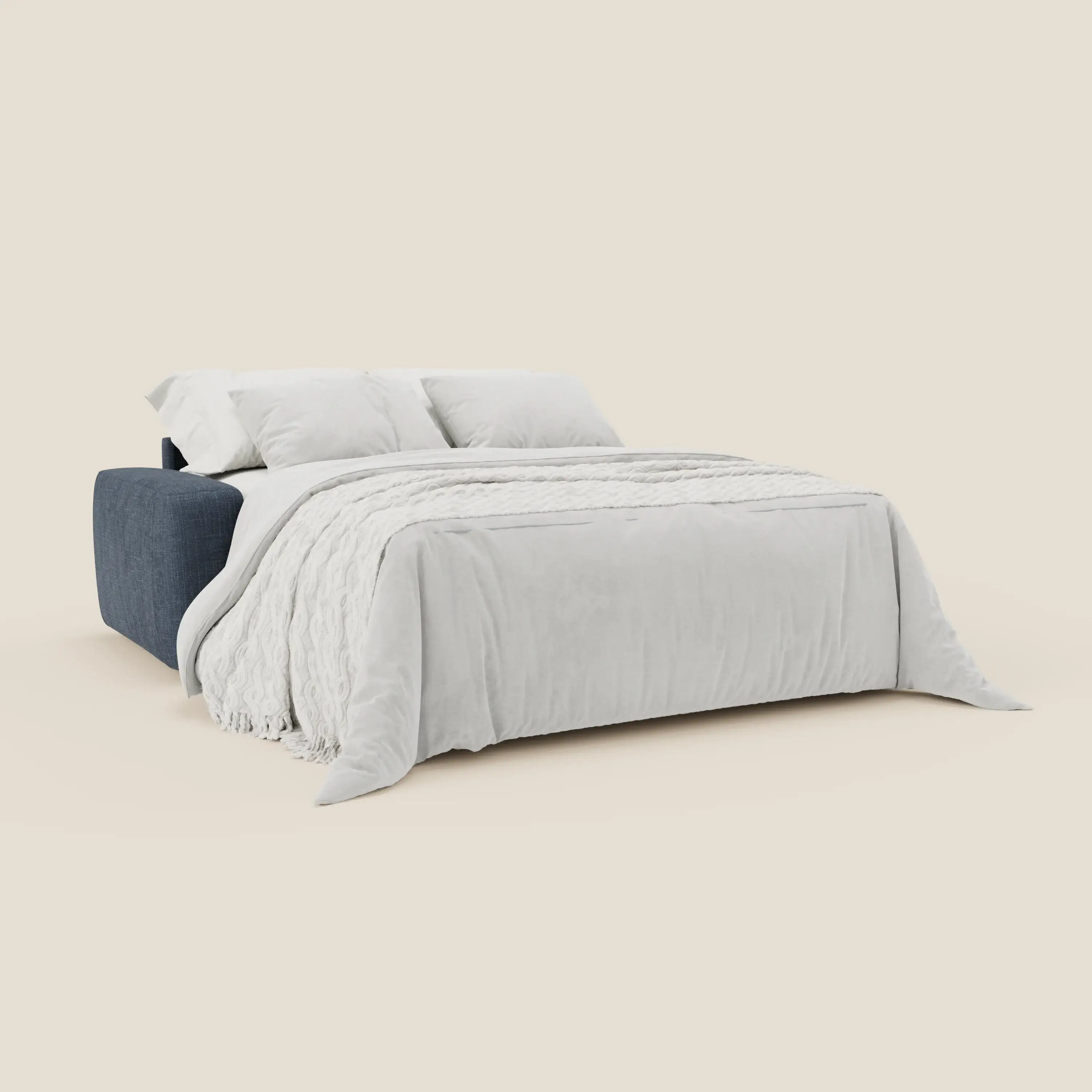 Cloud Canapé convertible matelas H17 cm avec coussins souples en tissu imperméable T06 bleu - Image 2